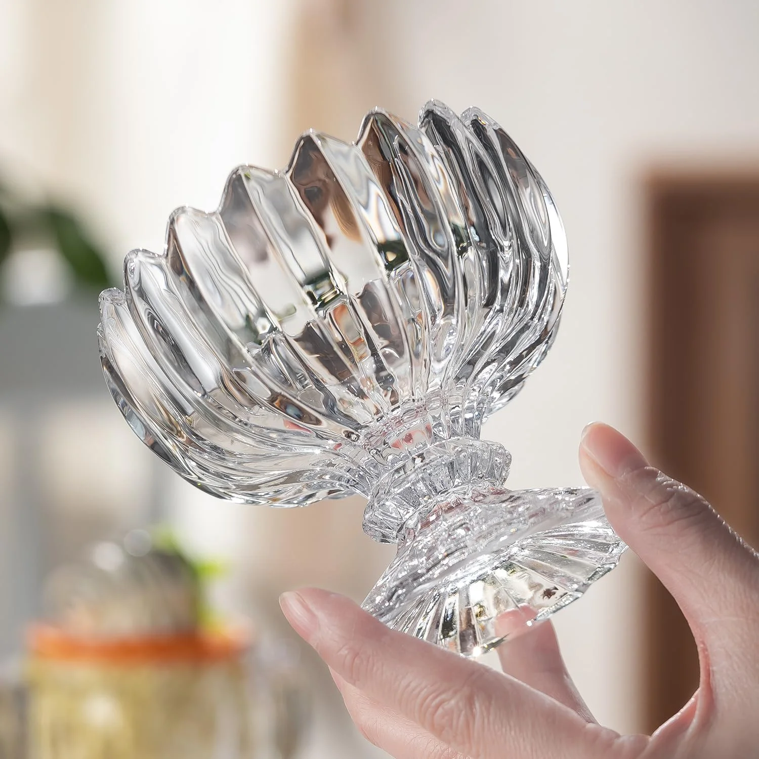 Azonee Dessert Cups Ice Cream Cups Glass Clear Footed Tulip Glass Dessert Bowls Small Ice Cream Bowls Dessert Bowls for Housewarmings Parties Weddings 4 Pack Azonee Dessert Cups Ice Cream Cups Glass Clear Footed Tulip Glass Dessert Bowls Small Ice Cream Bowls Dessert Bowls for Housewarmings Parties Weddings 4 Pack