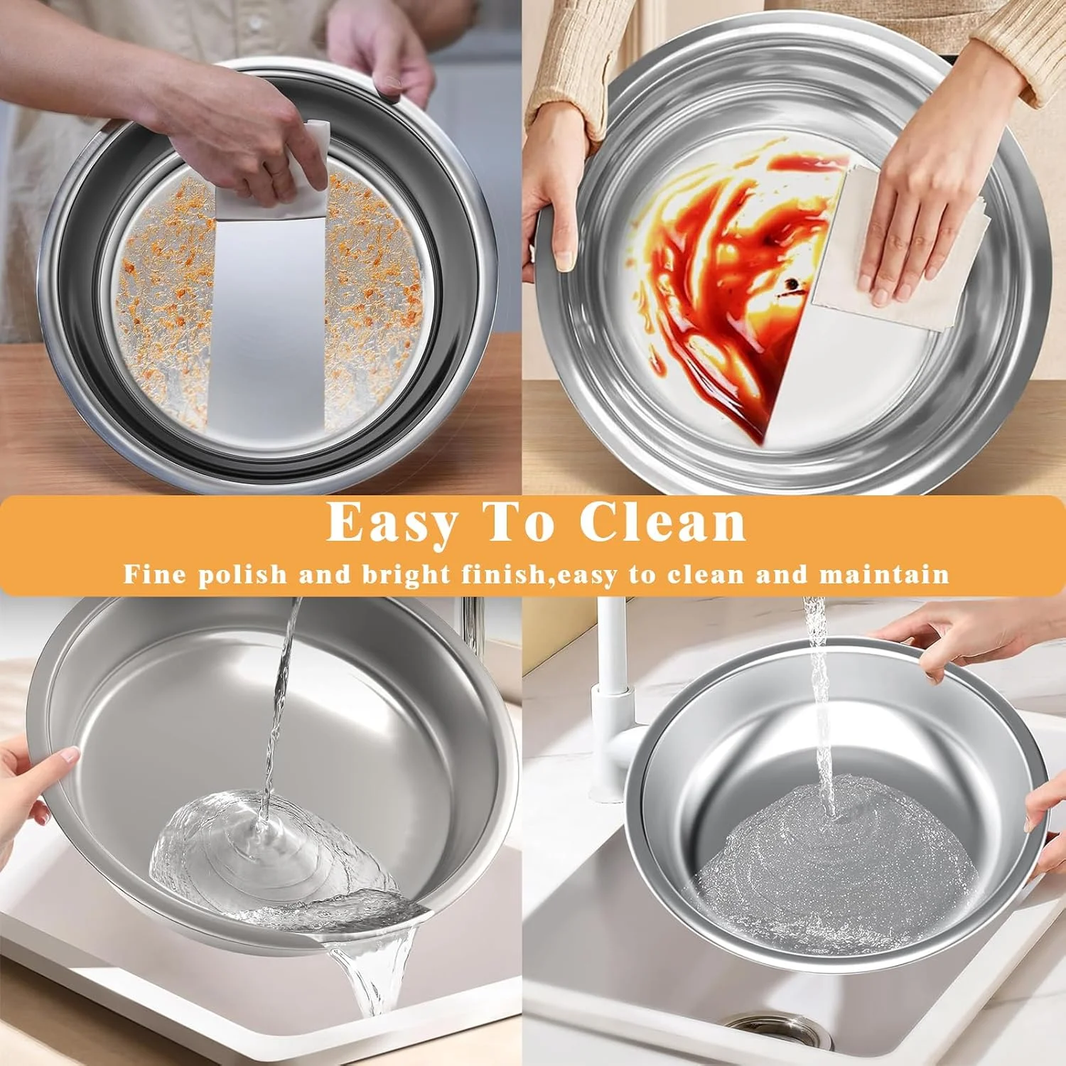 ست گرم نگهدارنده غذا AUUCFW، 4.5 لیتری، ست بوفه استیل ضد زنگ، گرم کننده پذیرایی گرد با درب، سینی آب، جای سوخت، قفسه درب، قاشق برای هر مهمانی (2 عدد) ست گرم نگهدارنده غذا AUUCFW، 4.5 لیتری، ست بوفه استیل ضد زنگ، گرم کننده پذیرایی گرد با درب، سینی آب، جای سوخت، قفسه درب، قاشق برای هر مهمانی (2 عدد)