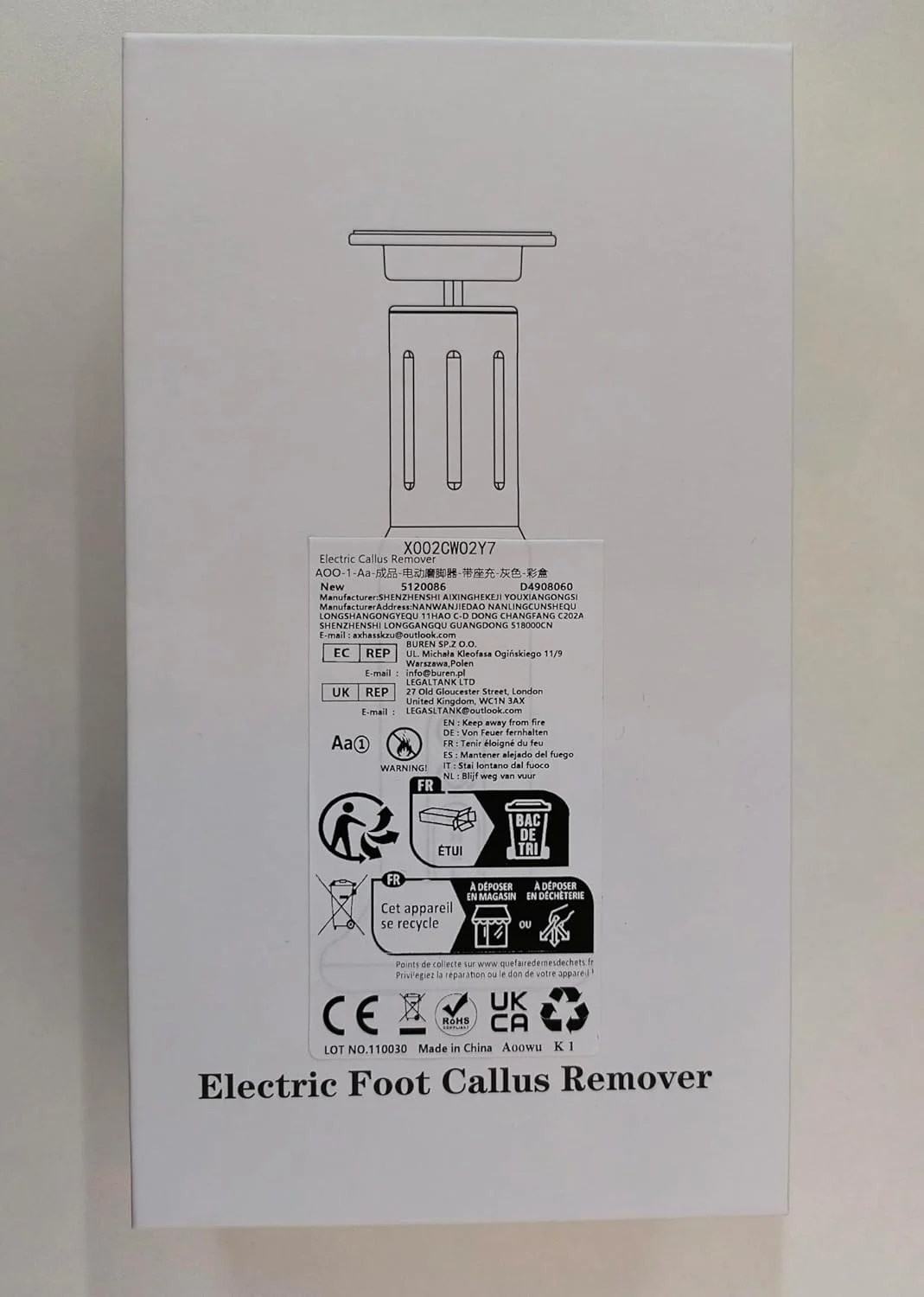 سوهان برقی پا AOOWU، از بین برنده پوست سفت، سوهان برقی 2 در 1 برای پا، از بین برنده پینه پا با پایه شارژ، ابزار پدیکور سمباده برقی پا با 40 عدد دیسک سمباده و حلقه سوهان برقی پا AOOWU، از بین برنده پوست سفت، سوهان برقی 2 در 1 برای پا، از بین برنده پینه پا با پایه شارژ، ابزار پدیکور سمباده برقی پا با 40 عدد دیسک سمباده و حلقه