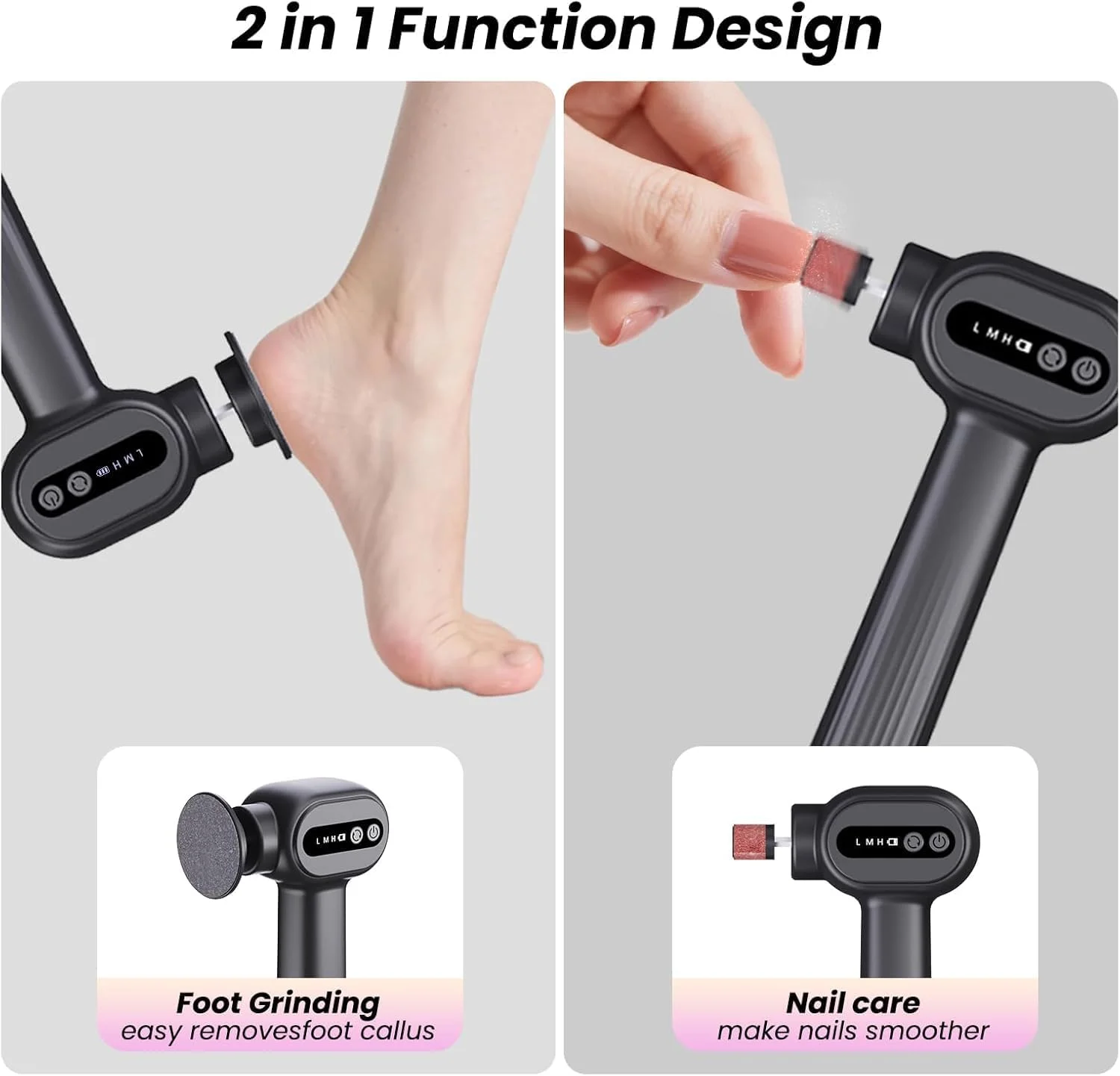 سوهان برقی پینه پا Angju، سوهان پای بی سیم 2 در 1، اسکرابر برقی پا با سرعت قابل تنظیم برای پوست های مرده، ابزار پدیکور با 20 دیسک سمباده سوهان برقی پینه پا Angju، سوهان پای بی سیم 2 در 1، اسکرابر برقی پا با سرعت قابل تنظیم برای پوست های مرده، ابزار پدیکور با 20 دیسک سمباده