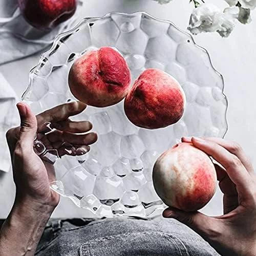 کاسه شیشه ای AOCATE، مناسب برای دسر، سالاد، میوه، آجیل، شکلات، اندازه: 15 * 6 سانتی متر