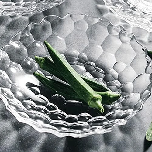 کاسه شیشه ای AOCATE، مناسب برای دسر، سالاد، میوه، آجیل، شکلات، اندازه: 15 * 6 سانتی متر