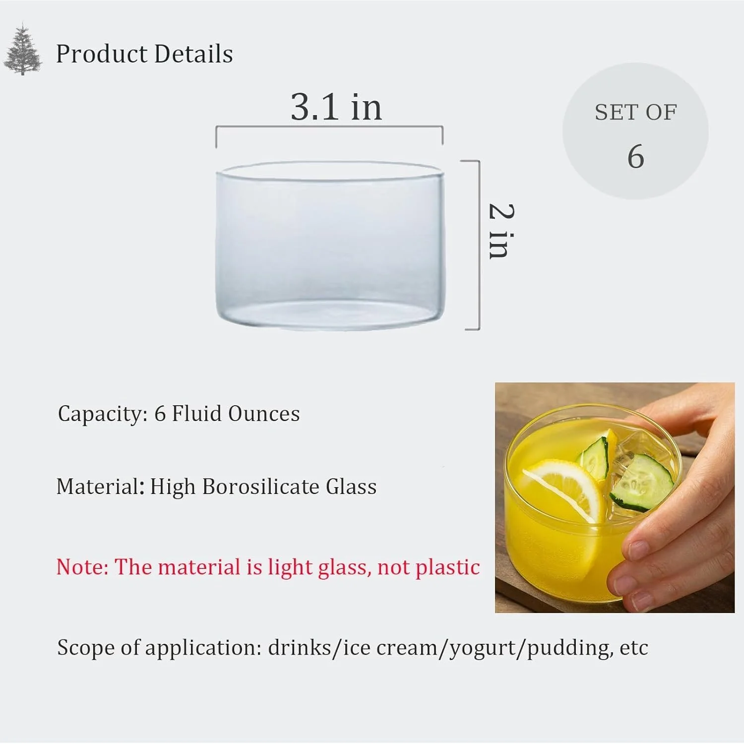 فنجان دسر شفاف 6 اونسی، کاسه های شیشه ای کوچک، لیوان های مزه، کاسه های مینی ترایفل برای پخت، آماده سازی، برای سرو دیپ و سس، مجموعه 6 عددی (فنجان دسر شفاف 6 عددی)