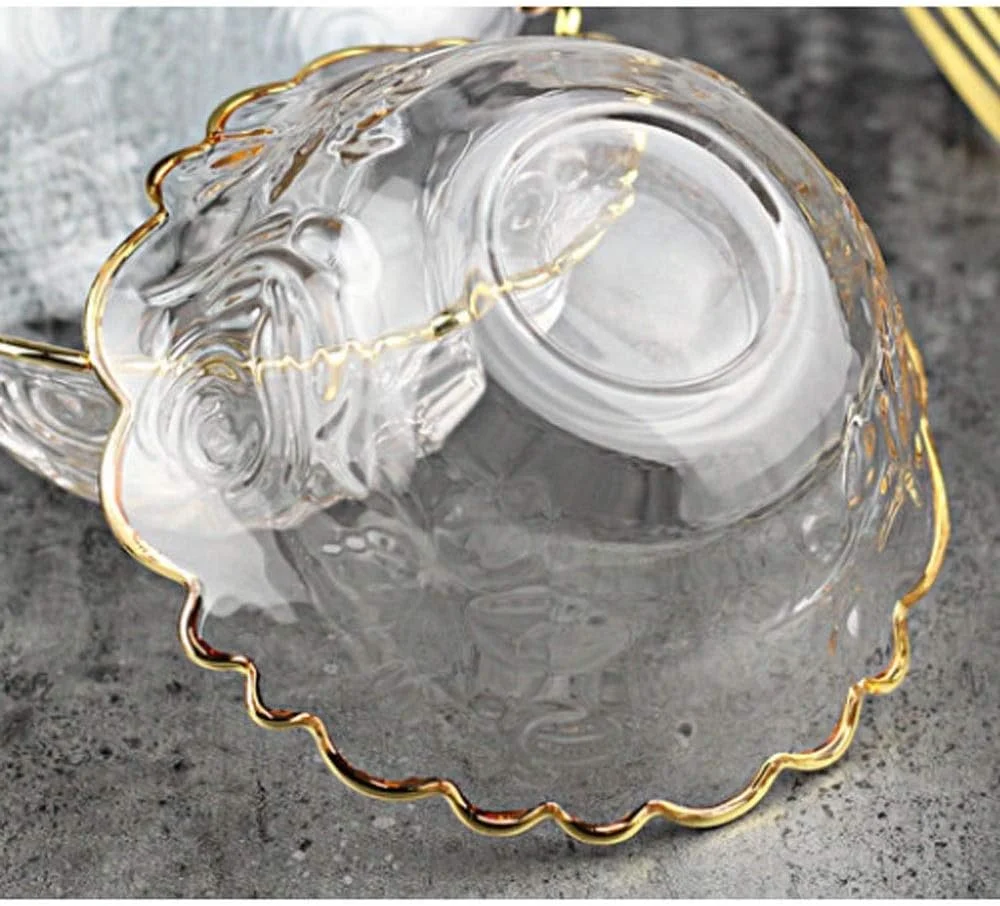 کاسه دسر AOCATE، کاسه شیشه ای پنوم پن، بشقاب کاسه شیشه ای کریستالی گرد (رنگ: 2) کاسه دسر AOCATE، کاسه شیشه ای پنوم پن، بشقاب کاسه شیشه ای کریستالی گرد (رنگ: 2)