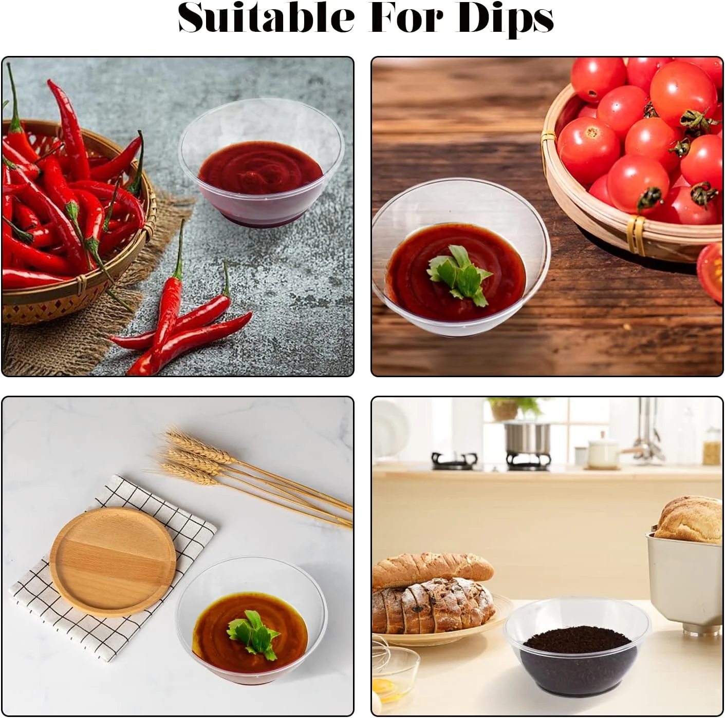 آئوکائه 60 عدد کاسه دسر پلاستیکی (180 میلی لیتر/6 اونس)، کاسه های پلاستیکی قابل استفاده مجدد، کاسه های پلاستیکی کوچک شفاف برای دسر مهمانی، پیش غذا، آجیل، دیپ آئوکائه 60 عدد کاسه دسر پلاستیکی (180 میلی لیتر/6 اونس)، کاسه های پلاستیکی قابل استفاده مجدد، کاسه های پلاستیکی کوچک شفاف برای دسر مهمانی، پیش غذا، آجیل، دیپ