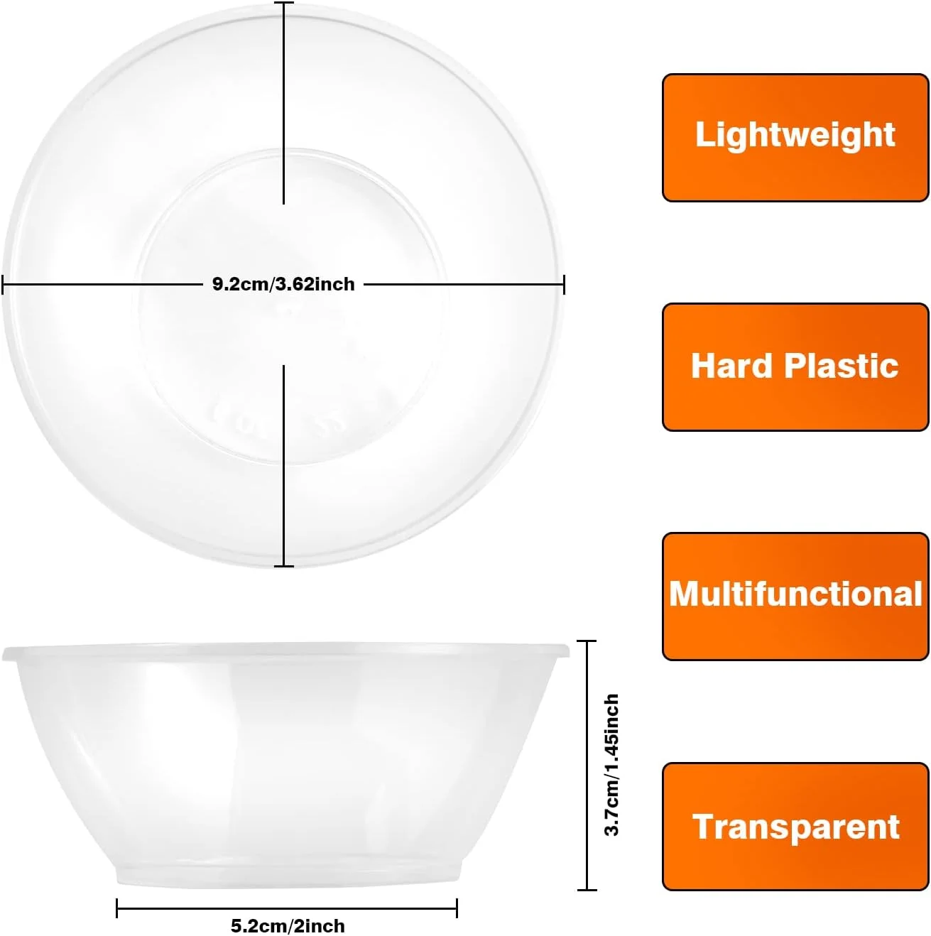آئوکائه 60 عدد کاسه دسر پلاستیکی (180 میلی لیتر/6 اونس)، کاسه های پلاستیکی قابل استفاده مجدد، کاسه های پلاستیکی کوچک شفاف برای دسر مهمانی، پیش غذا، آجیل، دیپ آئوکائه 60 عدد کاسه دسر پلاستیکی (180 میلی لیتر/6 اونس)، کاسه های پلاستیکی قابل استفاده مجدد، کاسه های پلاستیکی کوچک شفاف برای دسر مهمانی، پیش غذا، آجیل، دیپ