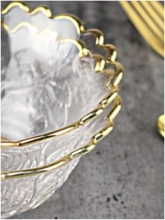 کاسه دسر AOCATE، کاسه شیشه ای پنوم پن، بشقاب کاسه شیشه ای کریستالی گرد (رنگ: 2) کاسه دسر AOCATE، کاسه شیشه ای پنوم پن، بشقاب کاسه شیشه ای کریستالی گرد (رنگ: 2)