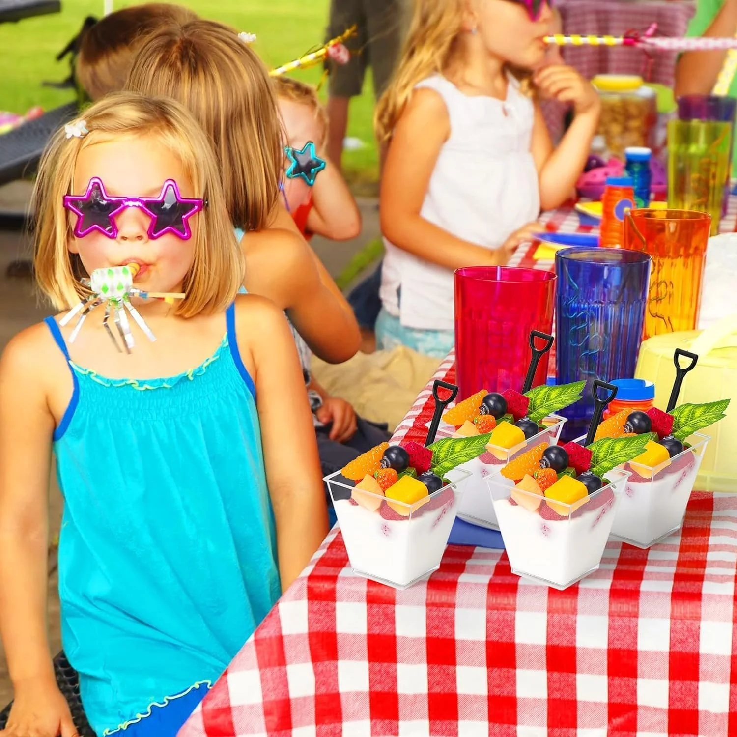 ست 50 عددی فنجان دسر 8 اونسی AoMige، فنجان های کیک پلاستیکی مربعی یکبار مصرف با درب و قاشق، مناسب برای پیش غذا، دسر، بستنی، موس، پودینگ، فنجان های مربعی، مناسب برای مهمانی ها، جشن تولد، شام، رستوران ها ست 50 عددی فنجان دسر 8 اونسی AoMige، فنجان های کیک پلاستیکی مربعی یکبار مصرف با درب و قاشق، مناسب برای پیش غذا، دسر، بستنی، موس، پودینگ، فنجان های مربعی، مناسب برای مهمانی ها، جشن تولد، شام، رستوران ها