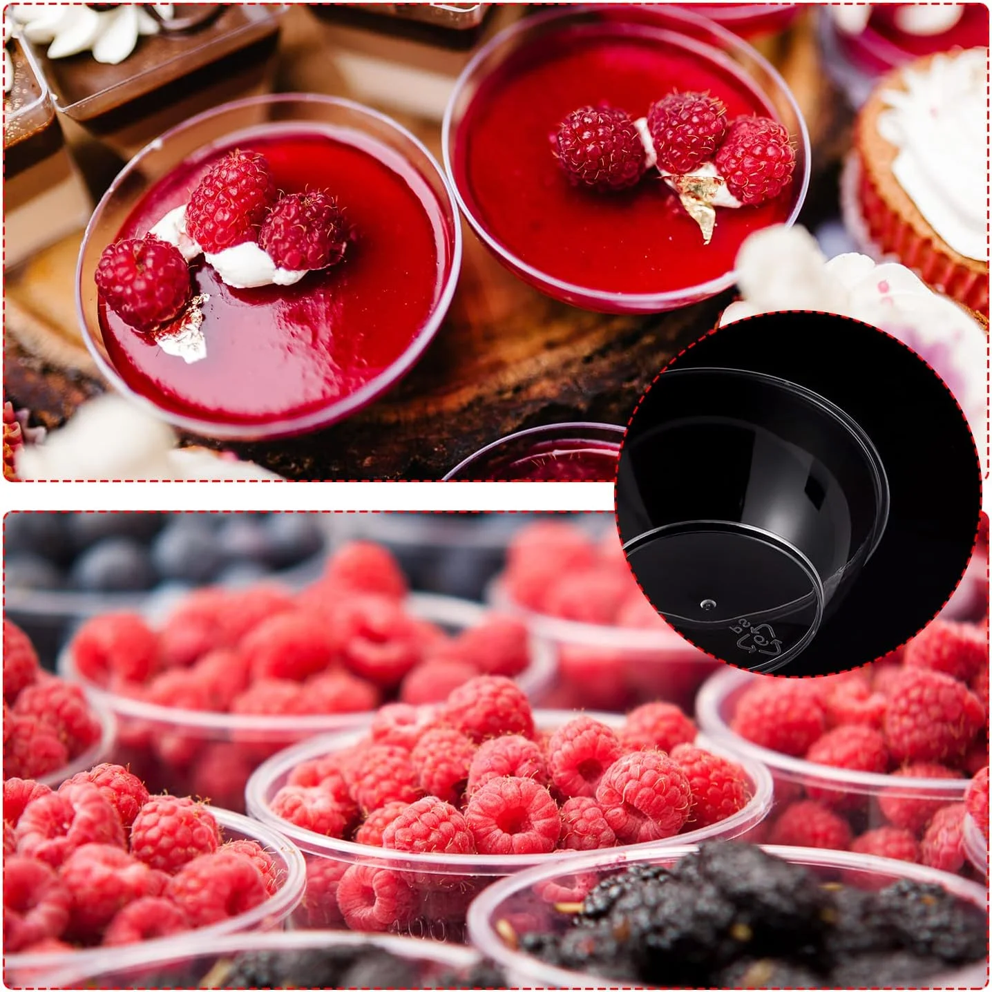 آئوکائه 60 عدد کاسه دسر پلاستیکی (180 میلی لیتر/6 اونس)، کاسه های پلاستیکی قابل استفاده مجدد، کاسه های پلاستیکی کوچک شفاف برای دسر مهمانی، پیش غذا، آجیل، دیپ آئوکائه 60 عدد کاسه دسر پلاستیکی (180 میلی لیتر/6 اونس)، کاسه های پلاستیکی قابل استفاده مجدد، کاسه های پلاستیکی کوچک شفاف برای دسر مهمانی، پیش غذا، آجیل، دیپ