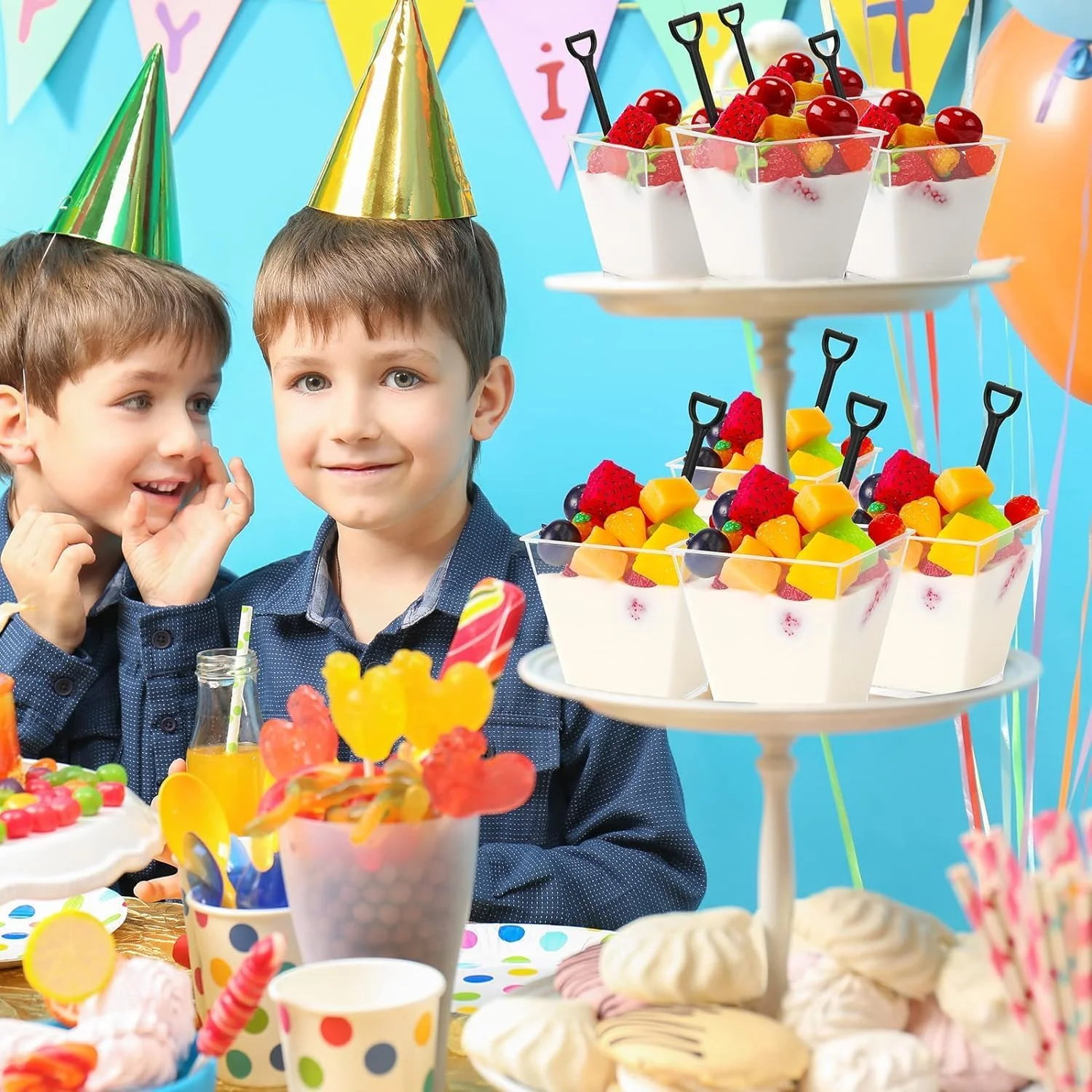 ست 50 عددی فنجان دسر 8 اونسی AoMige، فنجان های کیک پلاستیکی مربعی یکبار مصرف با درب و قاشق، مناسب برای پیش غذا، دسر، بستنی، موس، پودینگ، فنجان های مربعی، مناسب برای مهمانی ها، جشن تولد، شام، رستوران ها ست 50 عددی فنجان دسر 8 اونسی AoMige، فنجان های کیک پلاستیکی مربعی یکبار مصرف با درب و قاشق، مناسب برای پیش غذا، دسر، بستنی، موس، پودینگ، فنجان های مربعی، مناسب برای مهمانی ها، جشن تولد، شام، رستوران ها