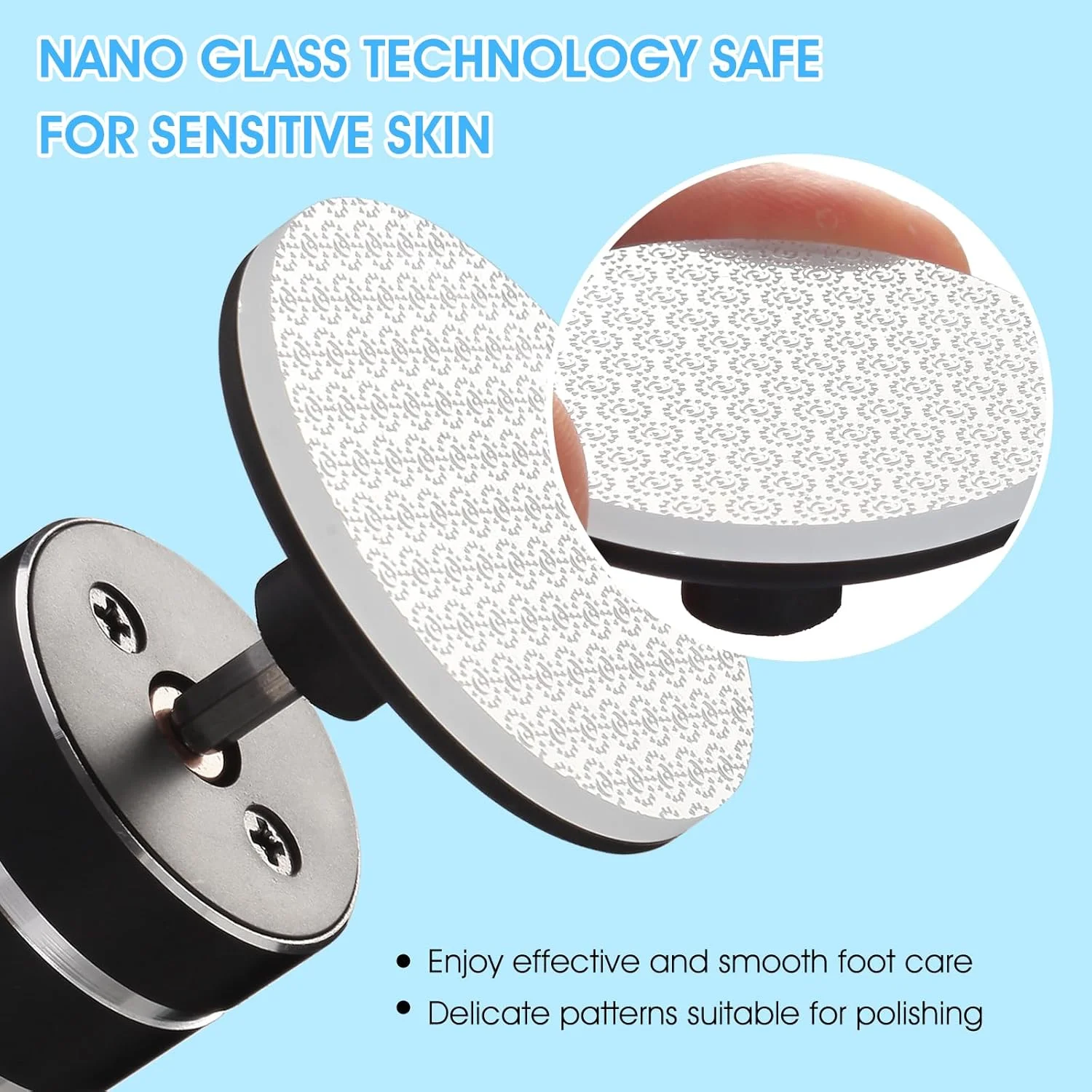 سوهان برقی پدیکور و از بین برنده پینه پا ADVEZO، دو جهته قابل شارژ با سرعت قابل تنظیم، ابزار حرفه ای پدیکور برای پوست مرده و پاشنه های ترک خورده، سوهان ناخن قابل حمل 2 در 1 (مشکی) سوهان برقی پدیکور و از بین برنده پینه پا ADVEZO، دو جهته قابل شارژ با سرعت قابل تنظیم، ابزار حرفه ای پدیکور برای پوست مرده و پاشنه های ترک خورده، سوهان ناخن قابل حمل 2 در 1 (مشکی)