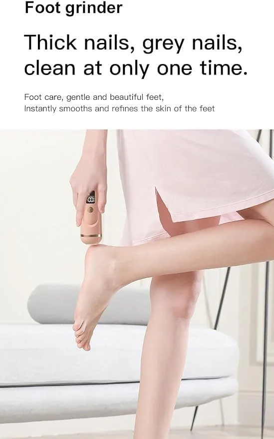 7MD Portable Cordless Electric Foot Callus Remover, Rechargeable Pedicure Tool with Dual Speed Settings, Smooth Dry Cracked Heels, Waterproof Foot File Scrubber for Dead Skin Removal (White) 7MD Portable Cordless Electric Foot Callus Remover, Rechargeable Pedicure Tool with Dual Speed Settings, Smooth Dry Cracked Heels, Waterproof Foot File Scrubber for Dead Skin Removal (White)