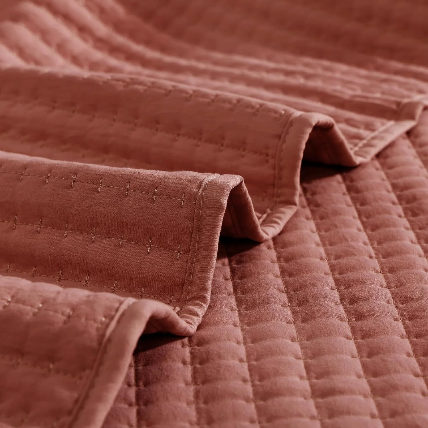 لحاف کویین WRENSONGE - ست روتختی 3 تکه طرح برگ پاییزی، لحاف سایز کویین مناسب تمام فصول، روتختی نرم به همراه 2 روبالشی مناسب تخت و مبل