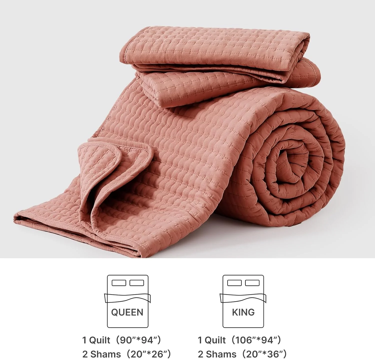 لحاف کویین WRENSONGE - ست روتختی 3 تکه طرح برگ پاییزی، لحاف سایز کویین مناسب تمام فصول، روتختی نرم به همراه 2 روبالشی مناسب تخت و مبل