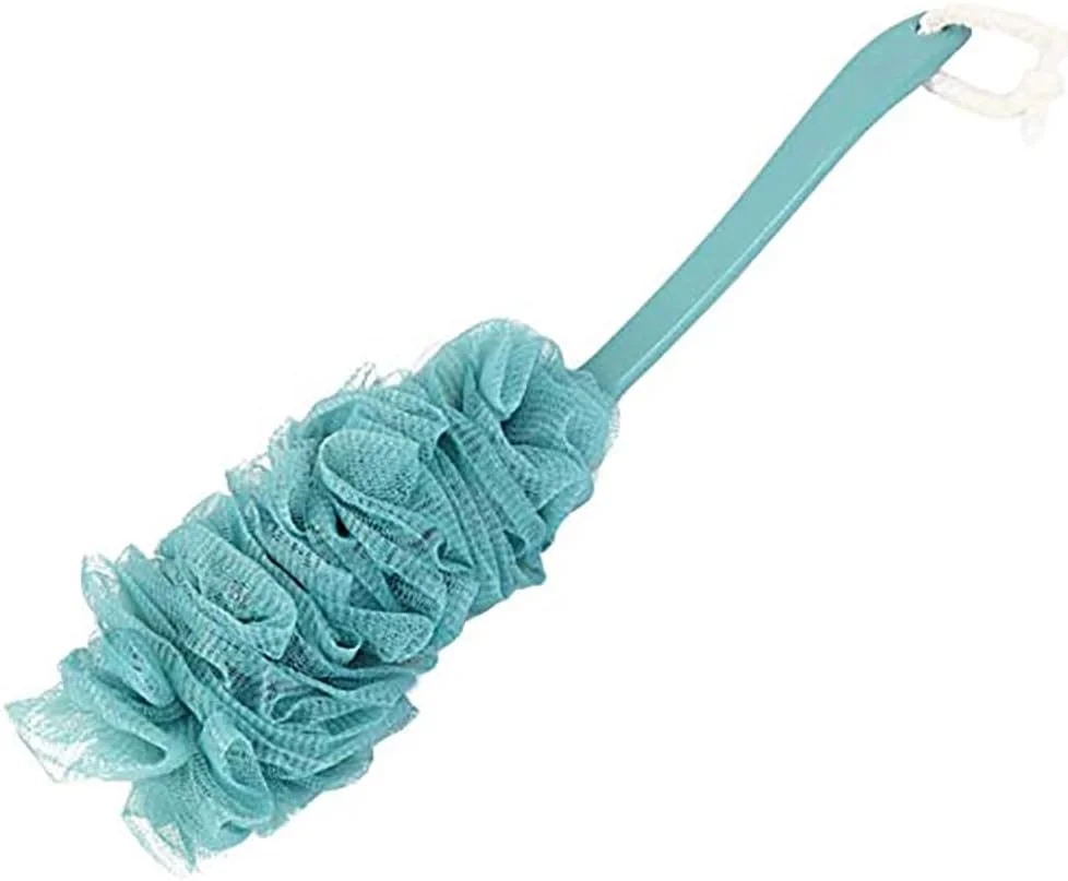 برس بدن روبیک، برس دوش دسته بلند با اسکرابر توری نرم برای بدن آقایان و بانوان (سبز)