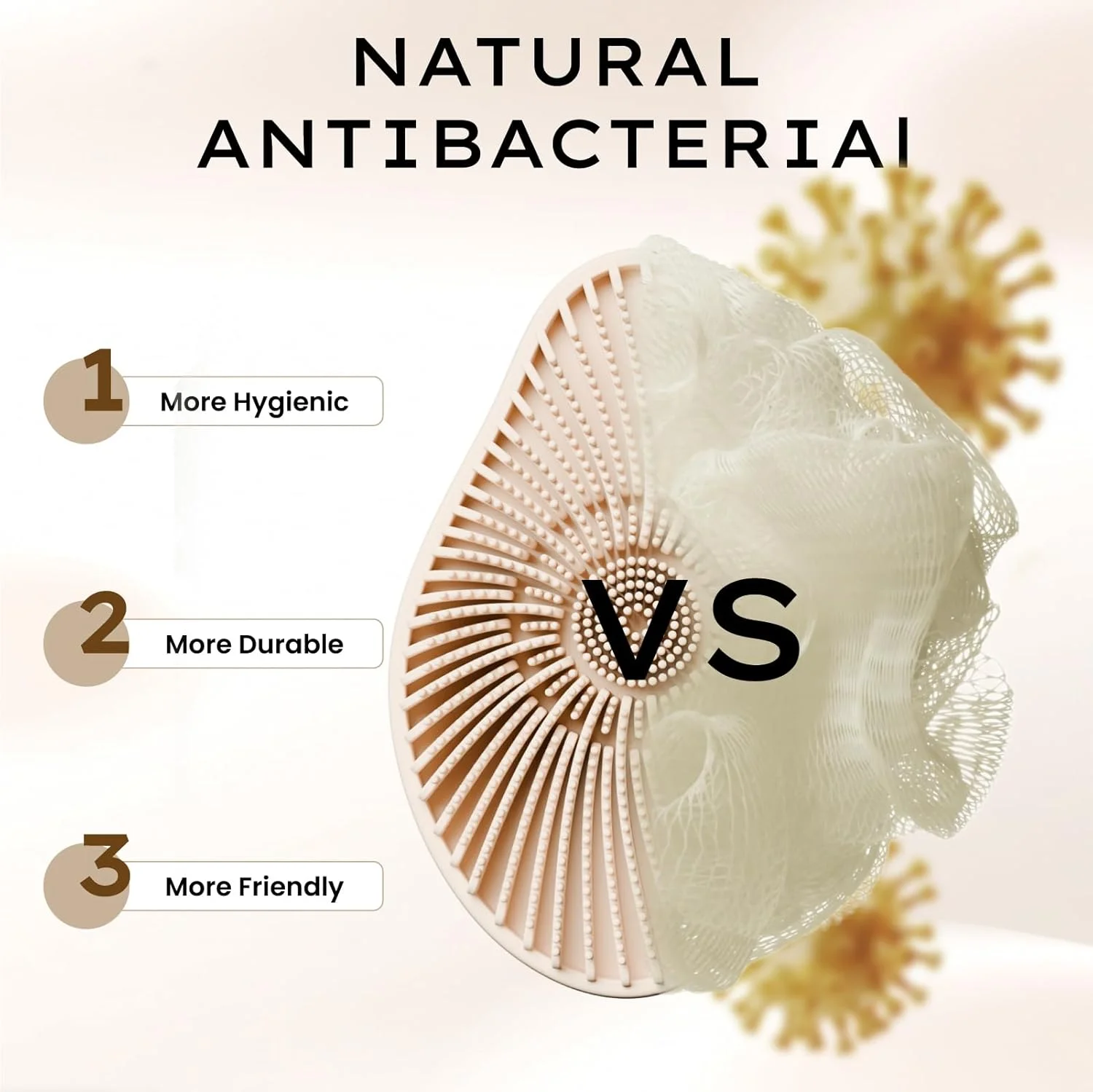 لیف سیلیکونی بدن رنا کریس، لایه بردار ملایم سیلیکونی برای انواع پوست، برس حمام دسته دار برای زنان و مردان، پاک کننده عمیق و کف کننده مناسب برای حمام لیف سیلیکونی بدن رنا کریس، لایه بردار ملایم سیلیکونی برای انواع پوست، برس حمام دسته دار برای زنان و مردان، پاک کننده عمیق و کف کننده مناسب برای حمام