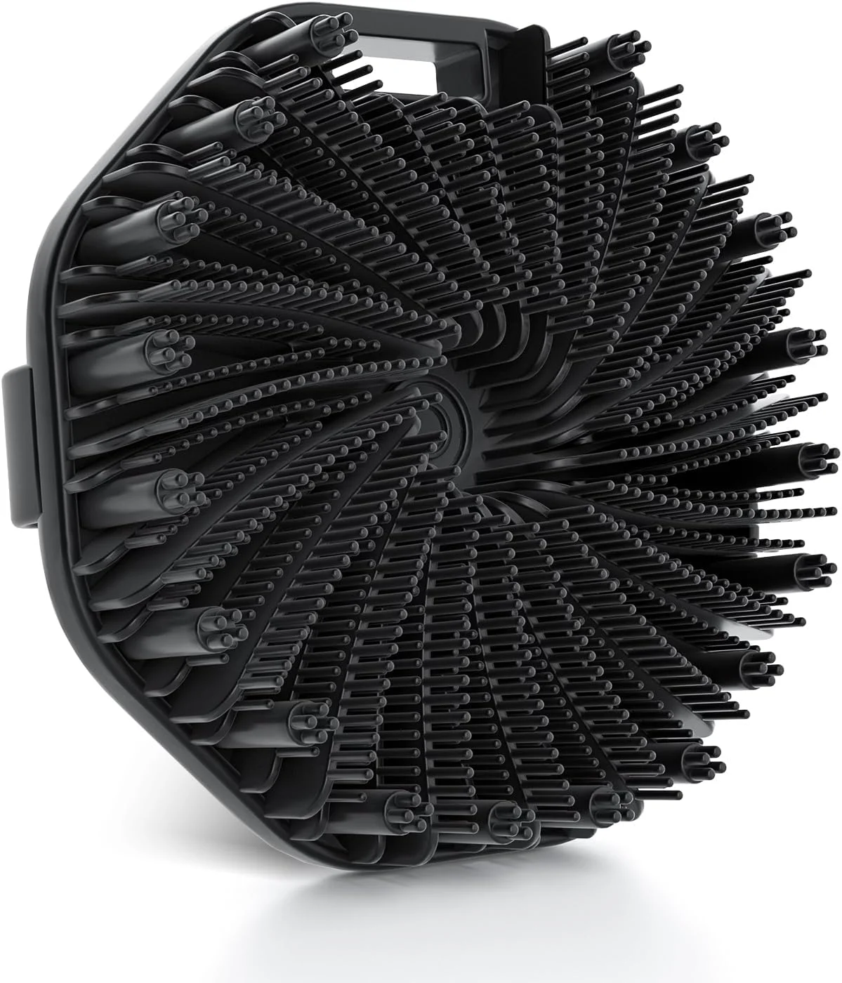 لیف سیلیکونی بدن QiaKeoo، لایه بردار و شوینده بدن، برس حمام برای لایه برداری موثر و ماساژ ملایم (مشکی)