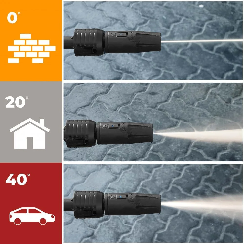 کارواش برقی 100 بار VTOOLS با شلنگ 5 متری و مخزن مواد شوینده، 1300 وات، دارای سیستم توقف خودکار و حالت خود مکش، مناسب برای خودرو، خانه و باغ، آبی، VT1508 کارواش برقی 100 بار VTOOLS با شلنگ 5 متری و مخزن مواد شوینده، 1300 وات، دارای سیستم توقف خودکار و حالت خود مکش، مناسب برای خودرو، خانه و باغ، آبی، VT1508