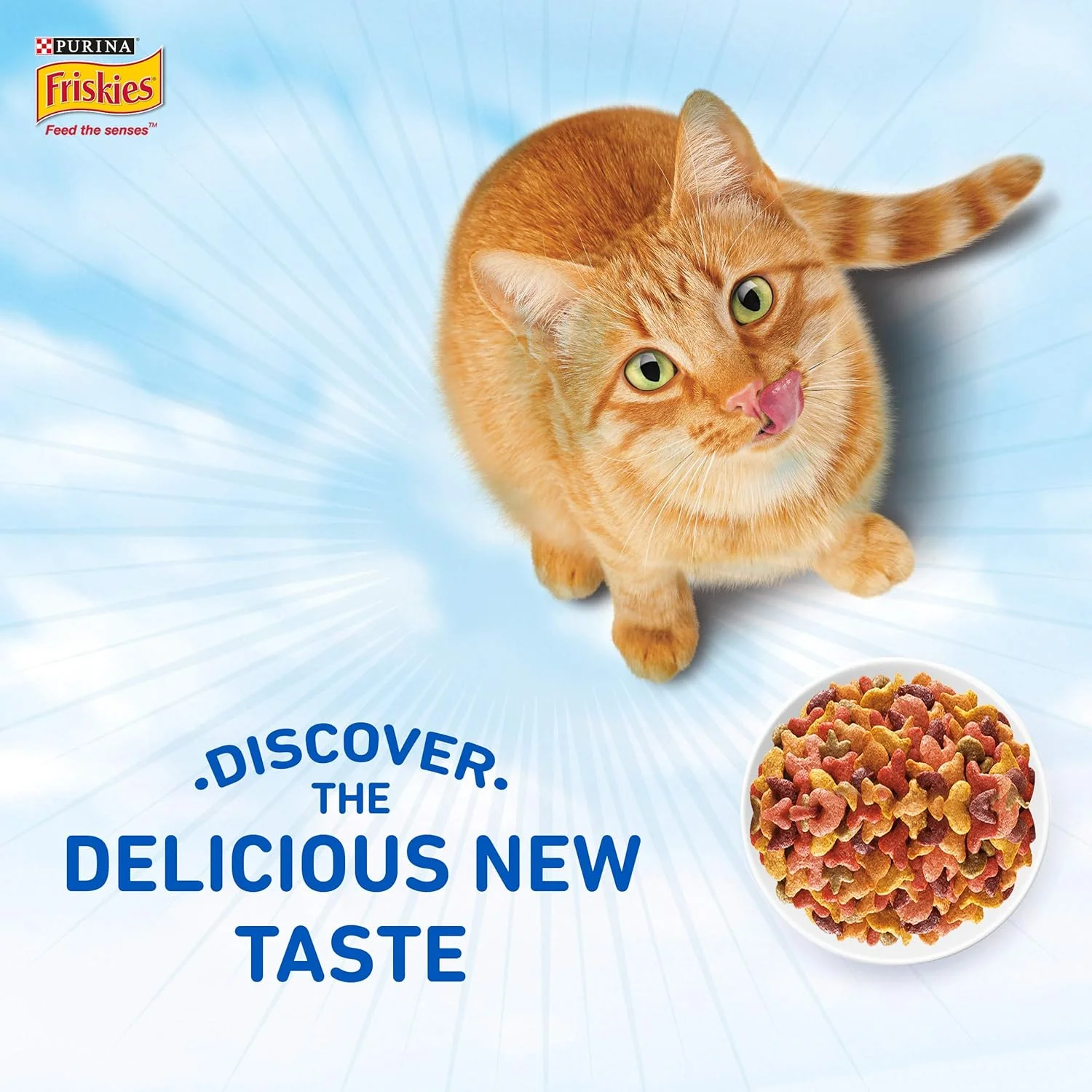 غذای خشک گربه بالغ با طعم غذاهای دریایی FRISKIES Purina Friskies از نستله، 450 گرم، 1 عدد غذای خشک گربه بالغ با طعم غذاهای دریایی FRISKIES Purina Friskies از نستله، 450 گرم، 1 عدد