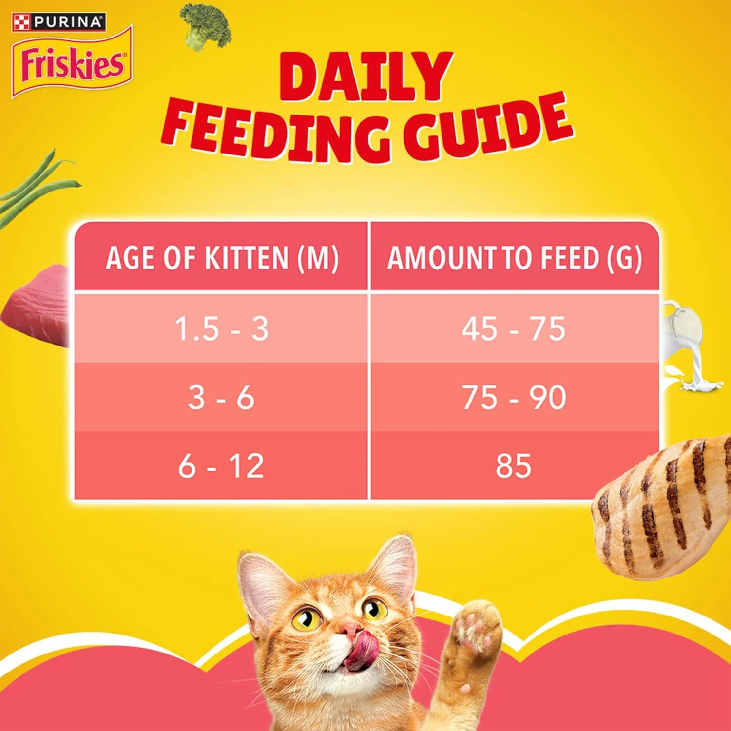 Friskies Kitten Discoveries Cat Dry Food - 1KG Friskies Kitten Discoveries Cat Dry Food - 1KG