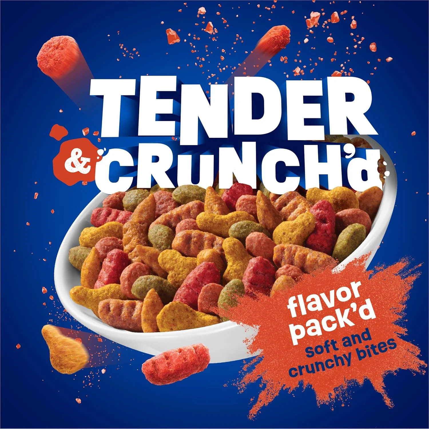 غذای خشک گربه بالغ ترکیبی مرغ و گوشت با طعم هویج و لوبیا سبز Purina Friskies Tender and Crunch'd - کیسه 16 پوندی غذای خشک گربه بالغ ترکیبی مرغ و گوشت با طعم هویج و لوبیا سبز Purina Friskies Tender and Crunch'd - کیسه 16 پوندی