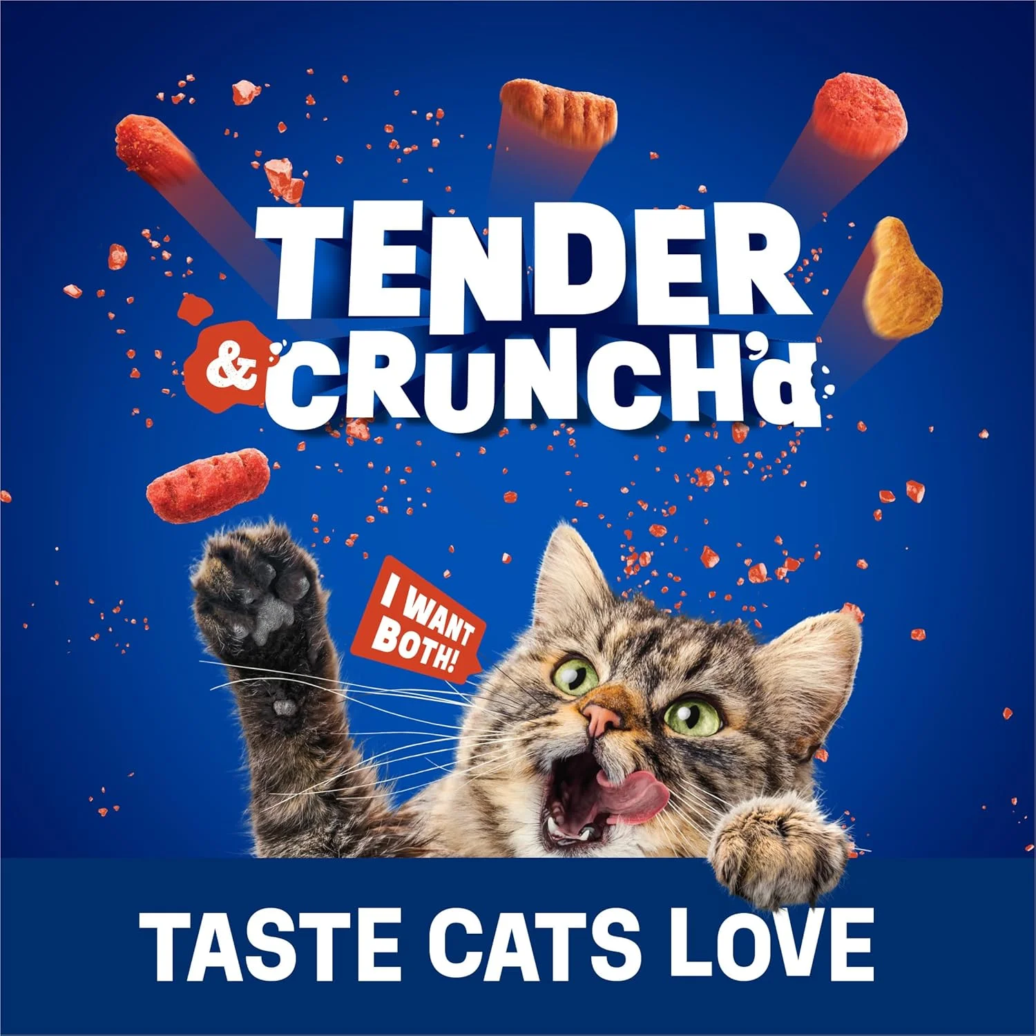 غذای خشک گربه بالغ ترکیبی مرغ و گوشت با طعم هویج و لوبیا سبز Purina Friskies Tender and Crunch'd - کیسه 16 پوندی غذای خشک گربه بالغ ترکیبی مرغ و گوشت با طعم هویج و لوبیا سبز Purina Friskies Tender and Crunch'd - کیسه 16 پوندی