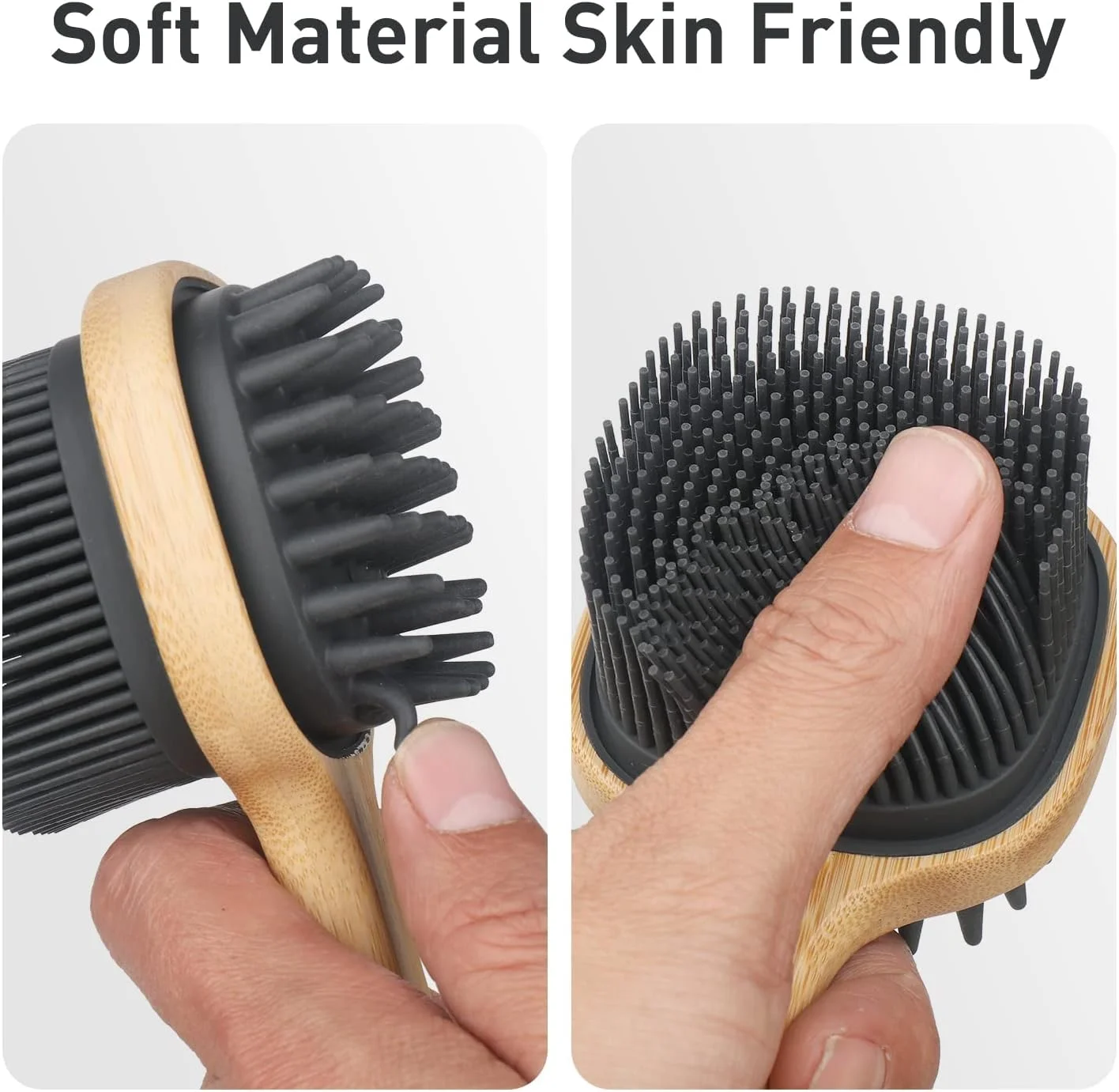 برس پشت شوی سیلیکونی نرم دسته بلند MAKINGTEC، برس 2 در 1 حمام و شامپو، لایه بردار بدن برای برس زدن مرطوب یا خشک، برای بدن مردان و زنان، بدون BPA، ضد لغزش برس پشت شوی سیلیکونی نرم دسته بلند MAKINGTEC، برس 2 در 1 حمام و شامپو، لایه بردار بدن برای برس زدن مرطوب یا خشک، برای بدن مردان و زنان، بدون BPA، ضد لغزش