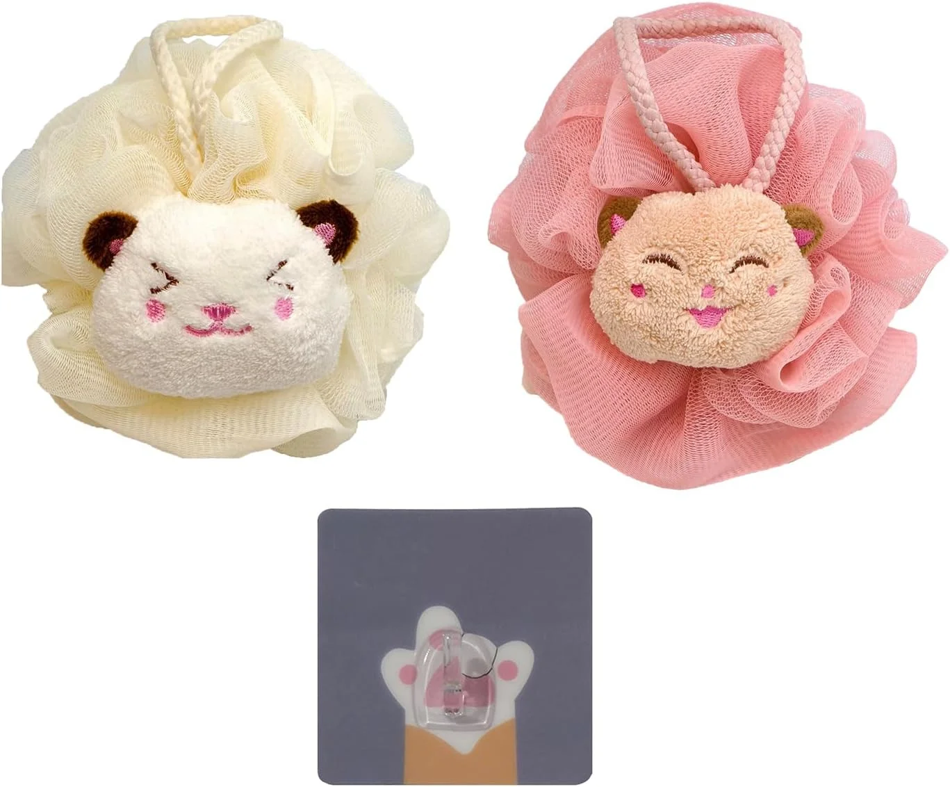 لیف بدن فانتزی طرح کارتونی برای حمام، لیف زنانه طرح انیمه، لیف حمام کارتونی، لیف اسفنجی نرم بزرگسال، لیف بدن طرح گربه انیمه