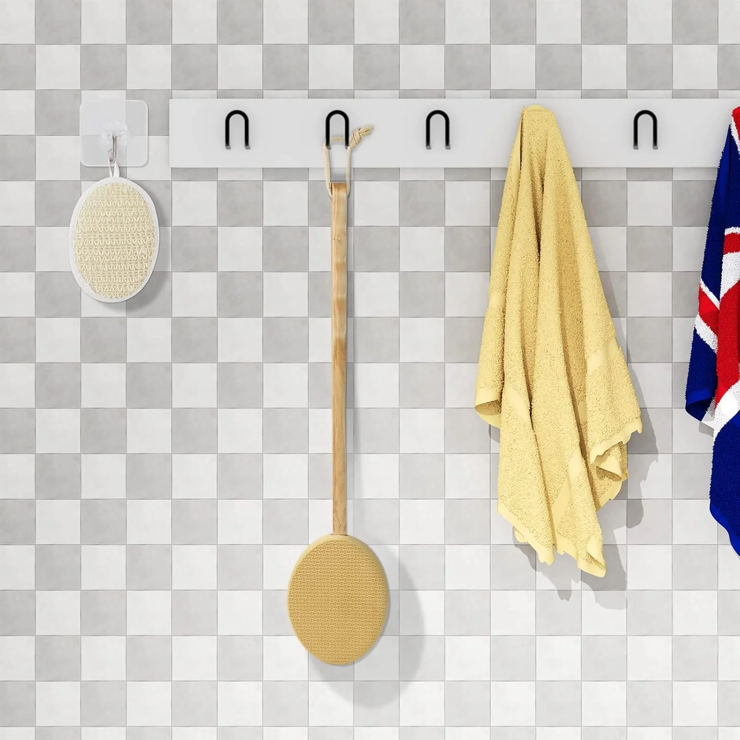 ست لوسیون اپلیکاتور برای پشت و بدن، دسته چوبی بلند با 4 پد تعویضی، برس حمام 2 در 1 و اسکرابر پشت با قلاب برای نگهداری آسان (ست 7 عددی) ست لوسیون اپلیکاتور برای پشت و بدن، دسته چوبی بلند با 4 پد تعویضی، برس حمام 2 در 1 و اسکرابر پشت با قلاب برای نگهداری آسان (ست 7 عددی)