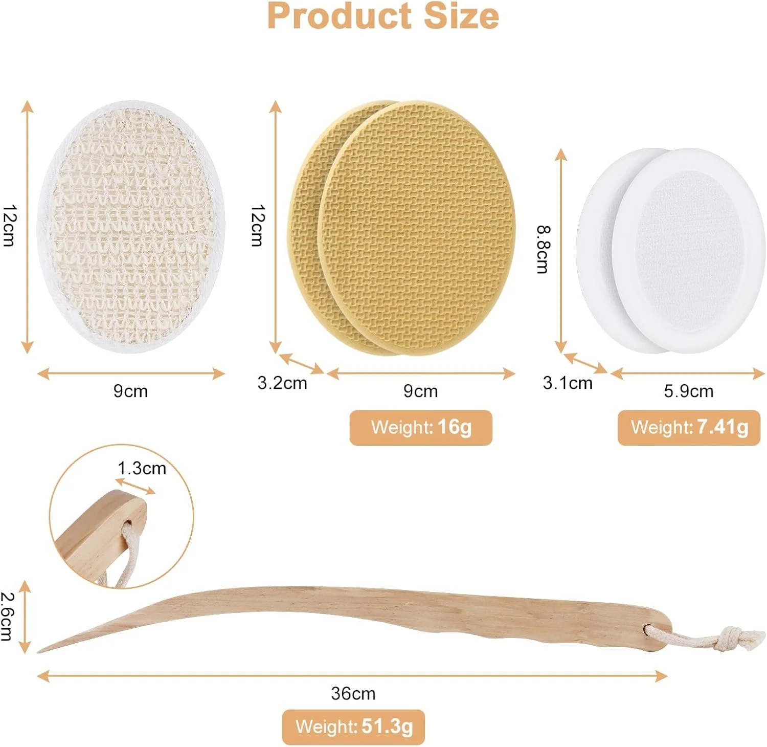 ست لوسیون اپلیکاتور برای پشت و بدن، دسته چوبی بلند با 4 پد تعویضی، برس حمام 2 در 1 و اسکرابر پشت با قلاب برای نگهداری آسان (ست 7 عددی) ست لوسیون اپلیکاتور برای پشت و بدن، دسته چوبی بلند با 4 پد تعویضی، برس حمام 2 در 1 و اسکرابر پشت با قلاب برای نگهداری آسان (ست 7 عددی)