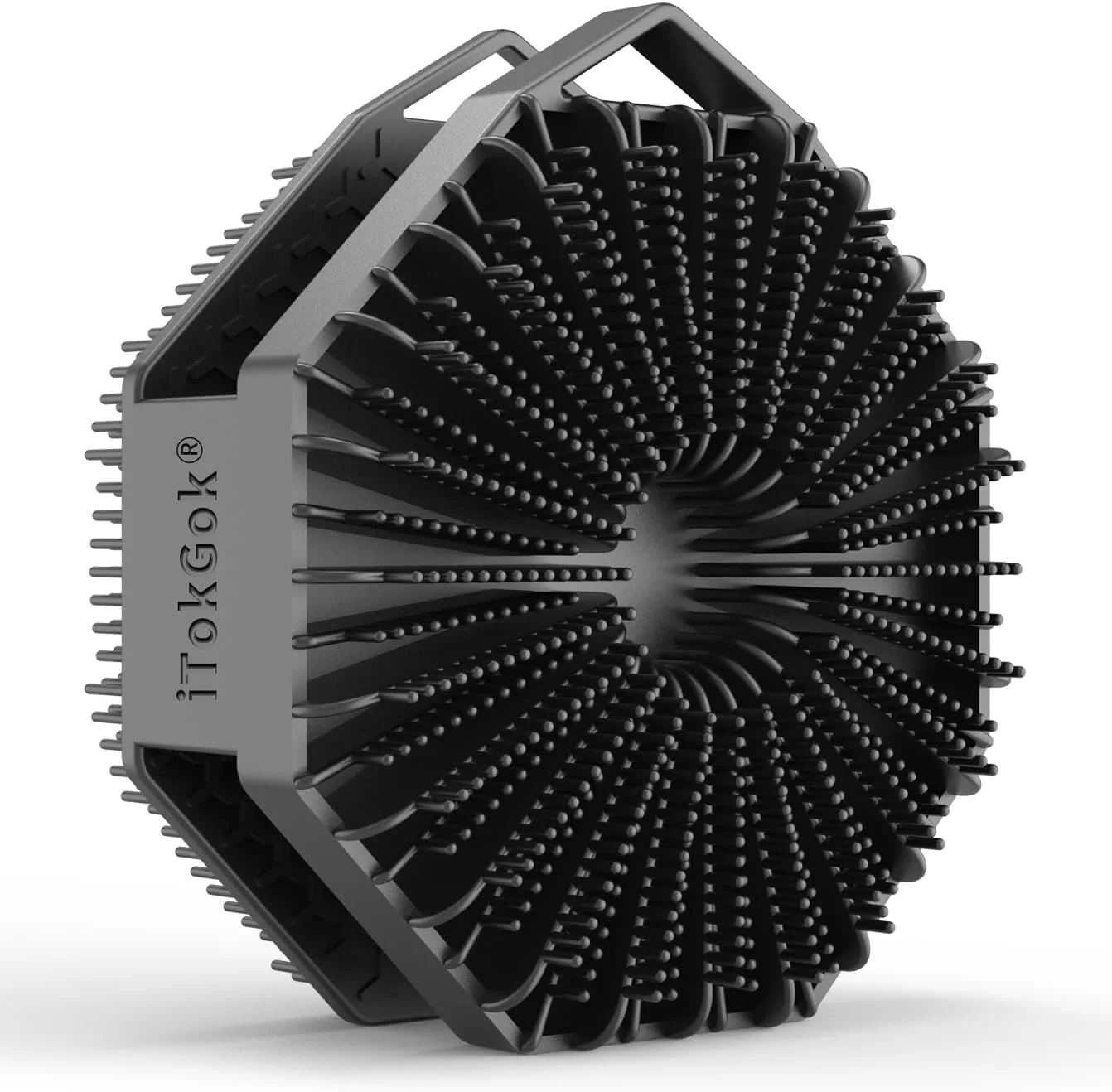 لیف سیلیکونی بدن مردانه iTOKGOK با طراحی دو طرفه و نقره اندود، بافر بدن برای پوست های حساس، دسته ارگونومیک ضد لغزش، بادوام و تمیز کردن آسان - مشکی لیف سیلیکونی بدن مردانه iTOKGOK با طراحی دو طرفه و نقره اندود، بافر بدن برای پوست های حساس، دسته ارگونومیک ضد لغزش، بادوام و تمیز کردن آسان - مشکی