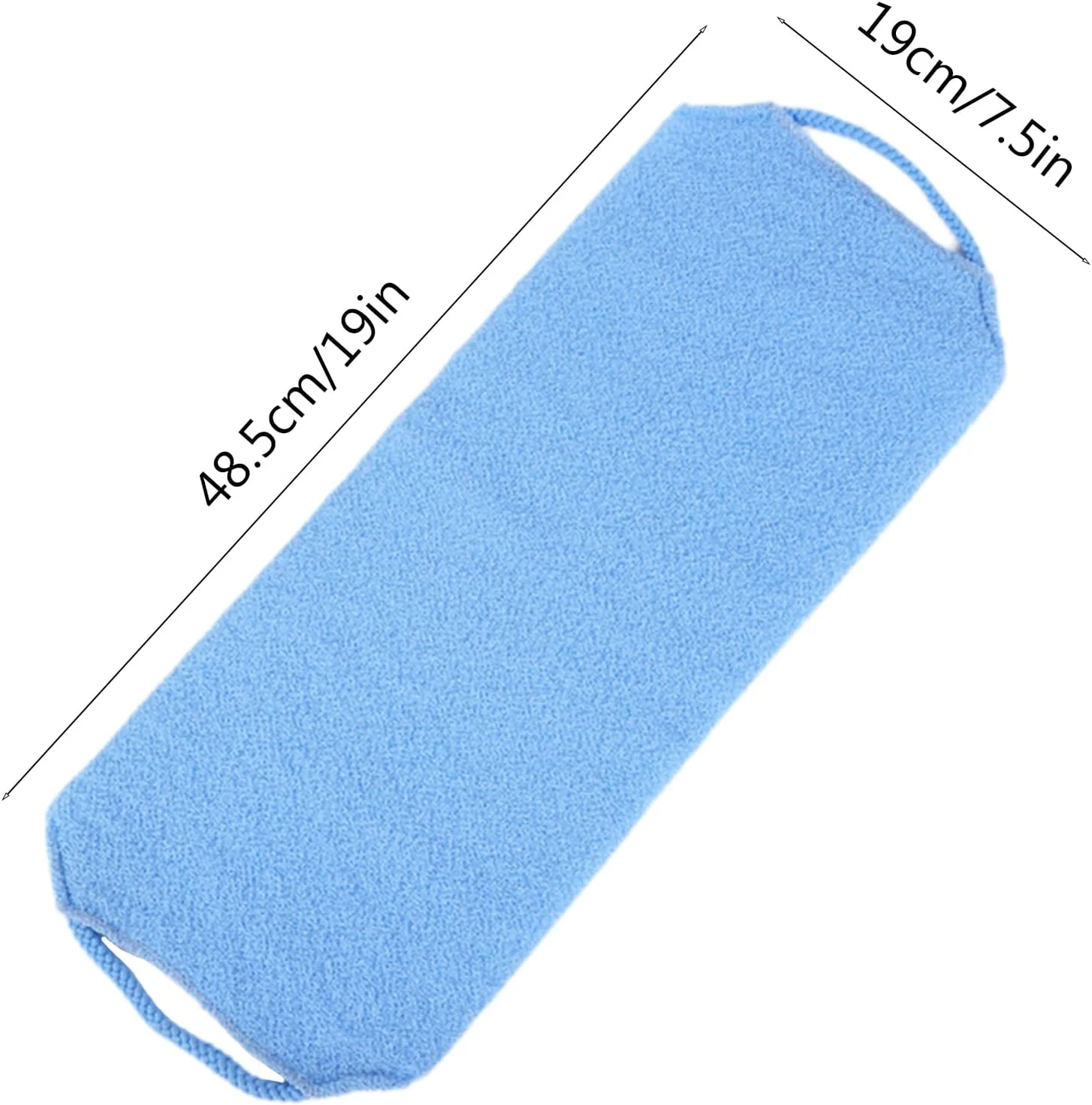 جکزورا 4 عدد لیف پشت شوی بدن، لیف تسمه ای با دسته، لیف نایلونی لایه بردار، لیف حمام با طول اضافی، لیف کششی دوش برای صورت و پشت، پاک کننده پوست، ماساژور زنانه و مردانه