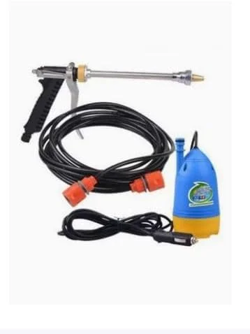 دستگاه کارواش قابل حمل پرفشار 12 ولت 80 وات با پمپ آب و تفنگی