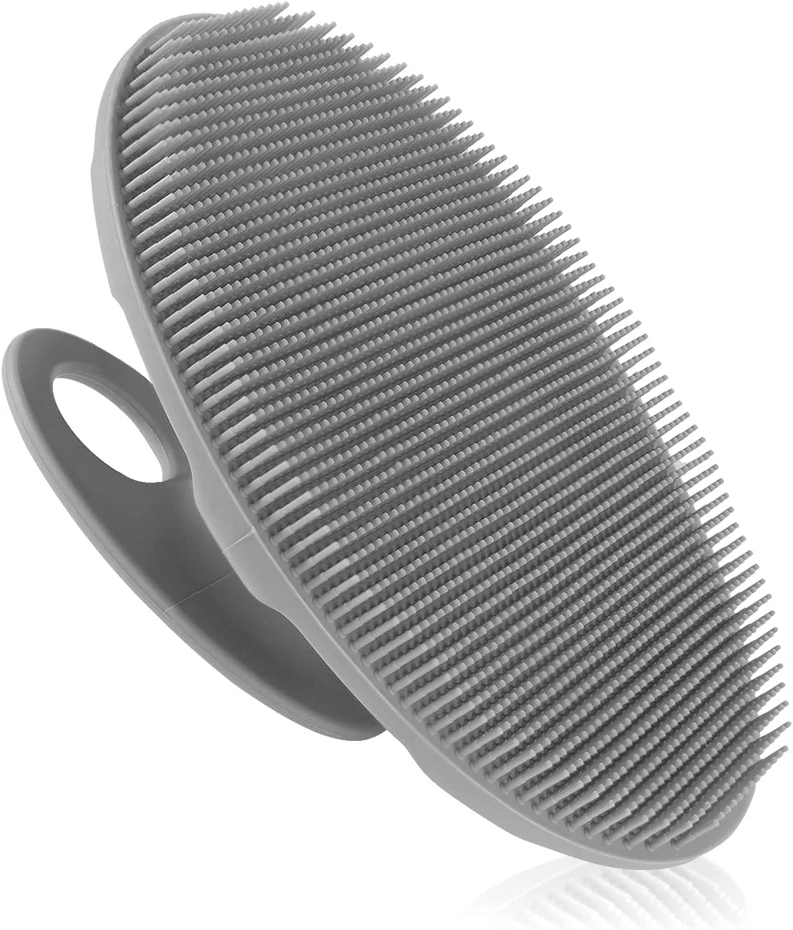 برس شستشوی بدن سیلیکونی نرم INNERNEED، لایه برداری ملایم و ماساژ برای انواع پوست (خاکستری) برس شستشوی بدن سیلیکونی نرم INNERNEED، لایه برداری ملایم و ماساژ برای انواع پوست (خاکستری)