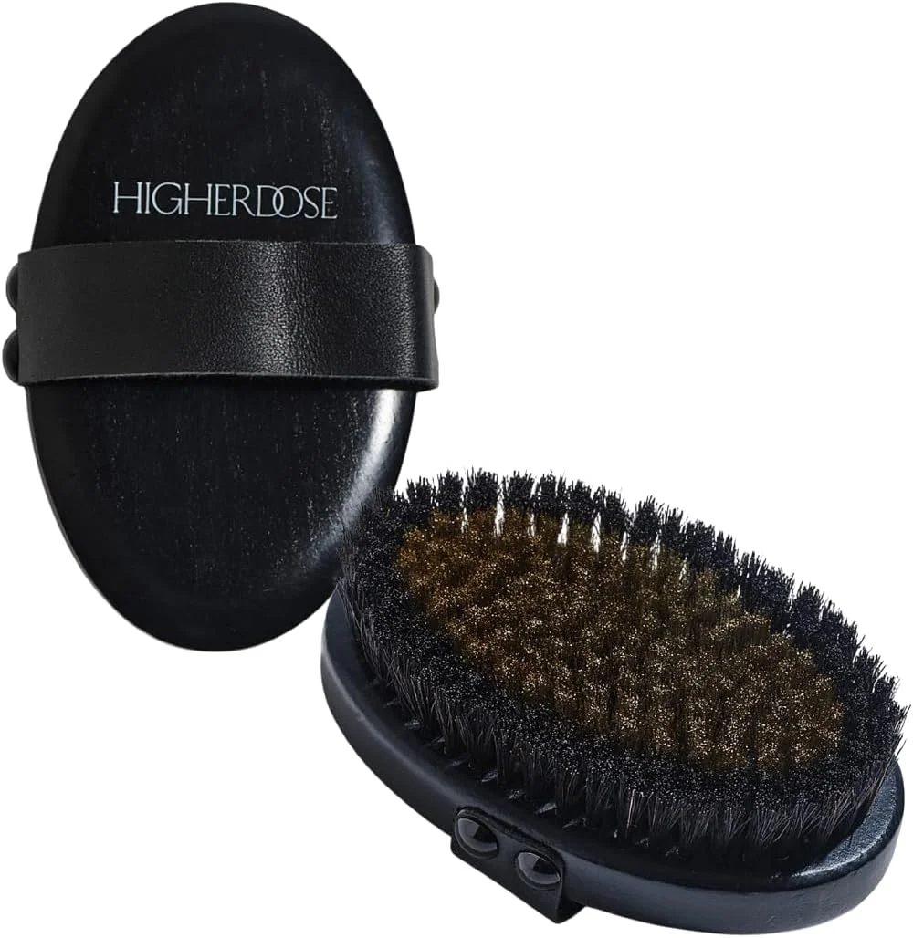 برس بدن مسی سوپرشارژ Higher DOSE - تخلیه لنفاوی و لایه برداری - کاهش سلولیت و نرم کننده پوست - برس خشک با موهای یونیزه شده برس بدن مسی سوپرشارژ Higher DOSE - تخلیه لنفاوی و لایه برداری - کاهش سلولیت و نرم کننده پوست - برس خشک با موهای یونیزه شده