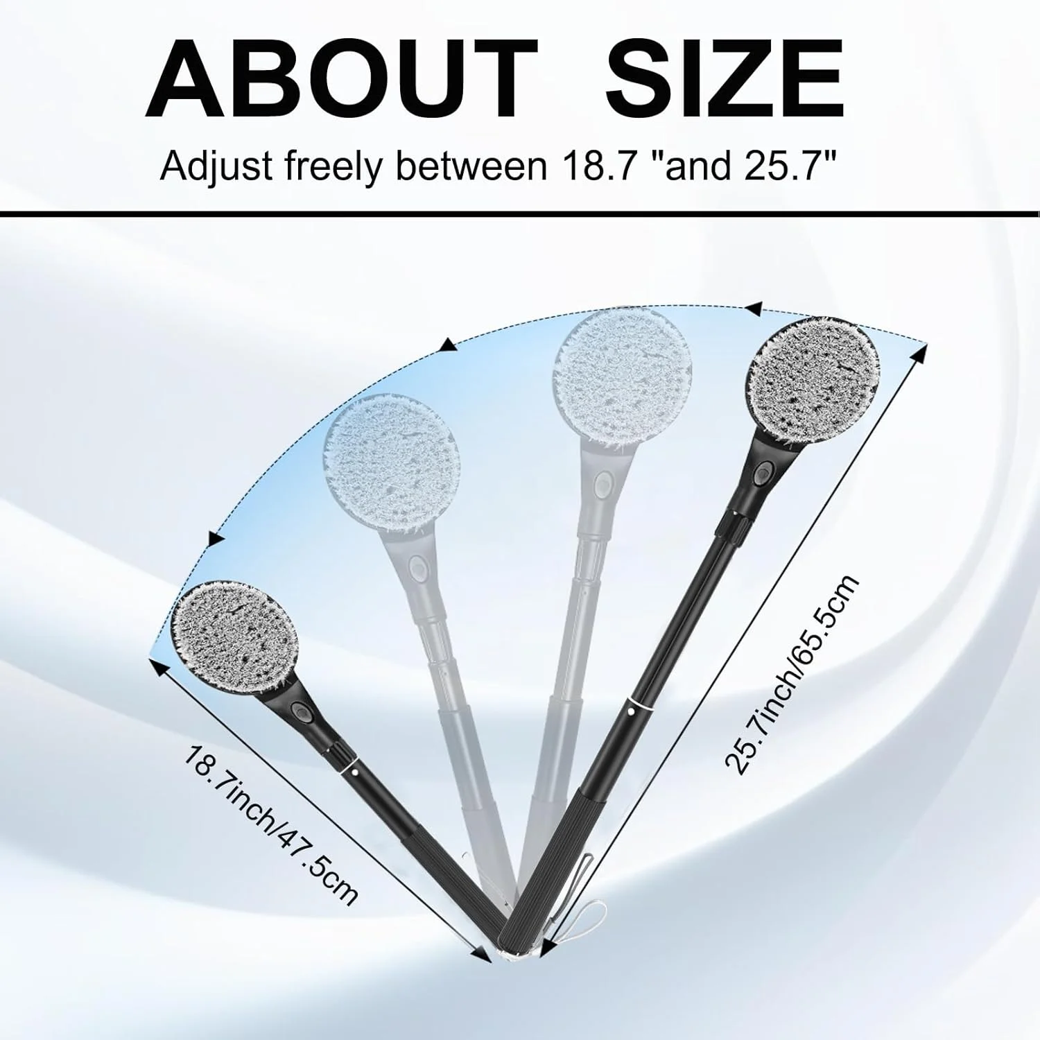 برس پشت شوی گوبیتلی برای دوش، برس دوش دسته بلند 25 اینچی برای لایه برداری و تمیز کردن عمیق بدن، برس پشت شوی برای دوش برای مردان، زنان و سالمندان