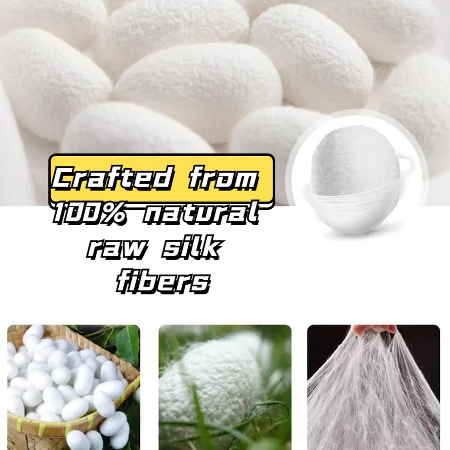 دستکش های گارشانای ابریشم خام برای برس خشک آیورودا و لایه برداری بدن - دستکش های ماساژ طبیعی با مچ الاستیک، حمام اسپا و تندرستی خانگی (2 عدد)