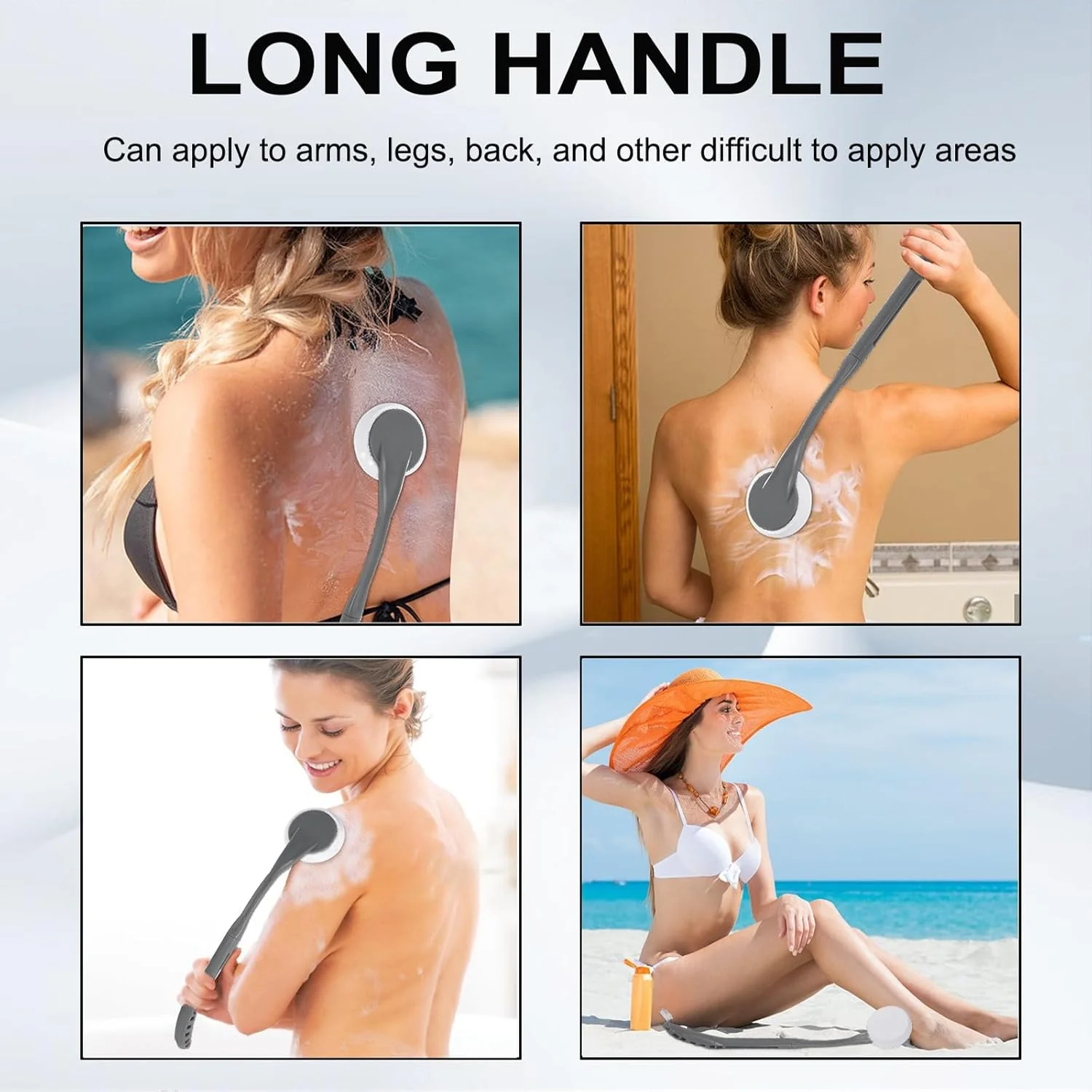 لوسیون زنانه گوبیتلی برای پشت، دسته بلند 20.5 اینچی برای پشت، لوسیون زنانه برای کودکان، سالمندان، زنان لوسیون زنانه گوبیتلی برای پشت، دسته بلند 20.5 اینچی برای پشت، لوسیون زنانه برای کودکان، سالمندان، زنان