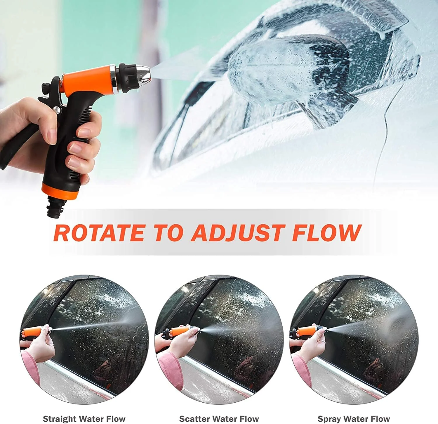 پمپ کارواش برقی GOTOTOP - پمپ آب تمیز کننده خودرو با فشار قوی قابل حمل 12 ولت DC خود مکش، کیت واشر برقی برای آبیاری، تمیز کردن منزل و استفاده در خودرو به همراه شلنگ اسپری و سیم برق پمپ کارواش برقی GOTOTOP - پمپ آب تمیز کننده خودرو با فشار قوی قابل حمل 12 ولت DC خود مکش، کیت واشر برقی برای آبیاری، تمیز کردن منزل و استفاده در خودرو به همراه شلنگ اسپری و سیم برق