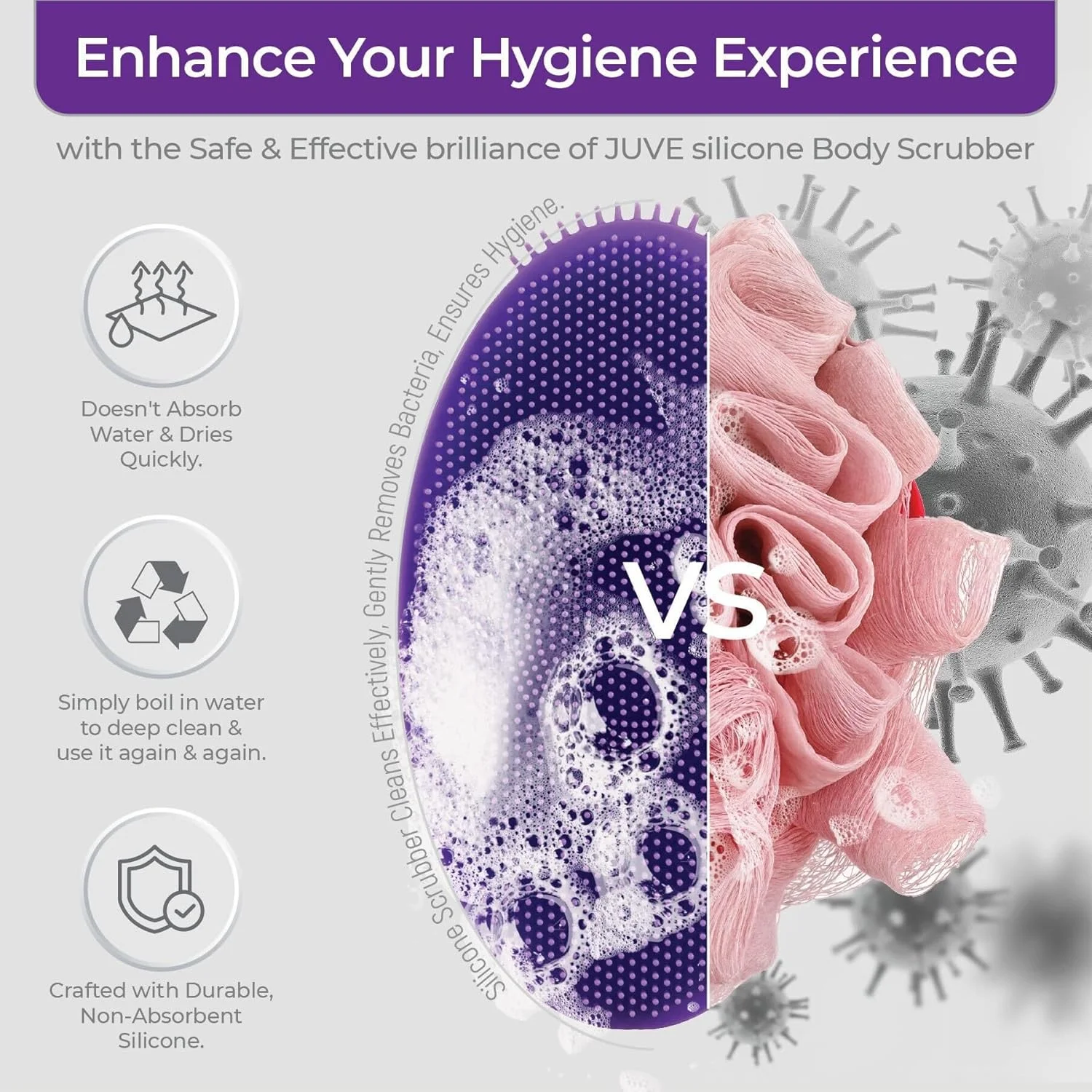 لیف سیلیکونی حمام - لایه بردار بدن و صورت برای زنان و مردان - برس حمام لایه بردار برای دوش گرفتن - شستشوی پوست اضافی - محصولات و لوازم ضروری حمام برای بهداشت