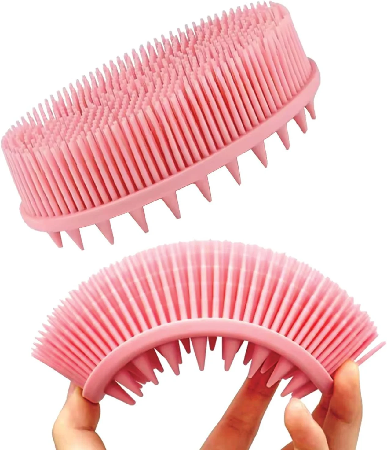 برس حمام سیلیکونی لایه بردار بدن SNDYI، لیف حمام سیلیکونی برای لایه برداری ملایم و درخشان کننده پوست، کف کننده عالی و بهداشتی تر از لیف سنتی