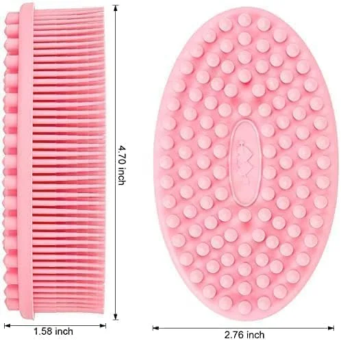 برس حمام سیلیکونی لایه بردار بدن SNDYI، لیف حمام سیلیکونی برای لایه برداری ملایم و درخشان کننده پوست، کف کننده عالی و بهداشتی تر از لیف سنتی