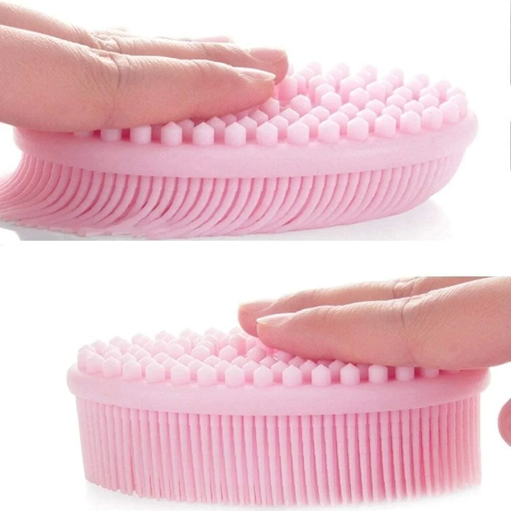 برس حمام سیلیکونی لایه بردار بدن SNDYI، لیف حمام سیلیکونی برای لایه برداری ملایم و درخشان کننده پوست، کف کننده عالی و بهداشتی تر از لیف سنتی