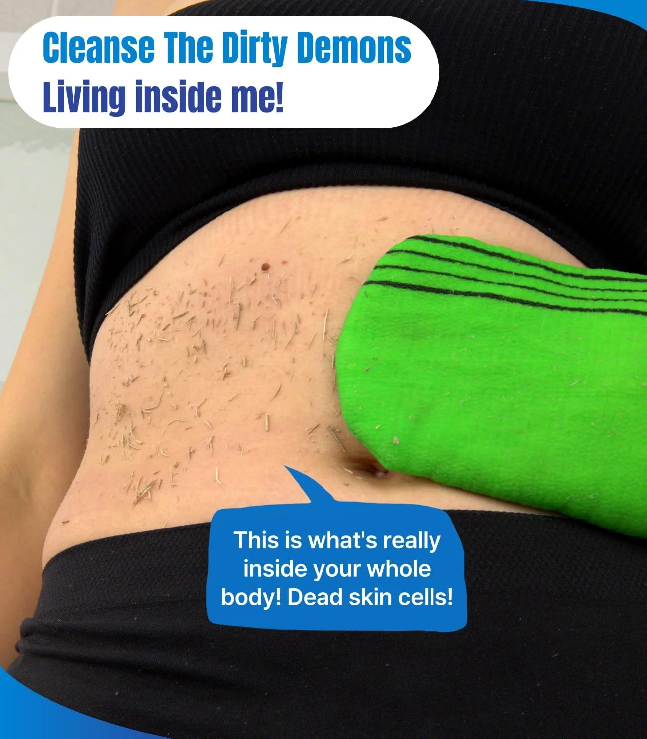 دستکش لایه بردار، لیف حمام، مراقبت از پوست کره ای، اسکراب صورت، لب و بدن، برس خشک کن بدن، اسکرابر پا و پشت (زرد)