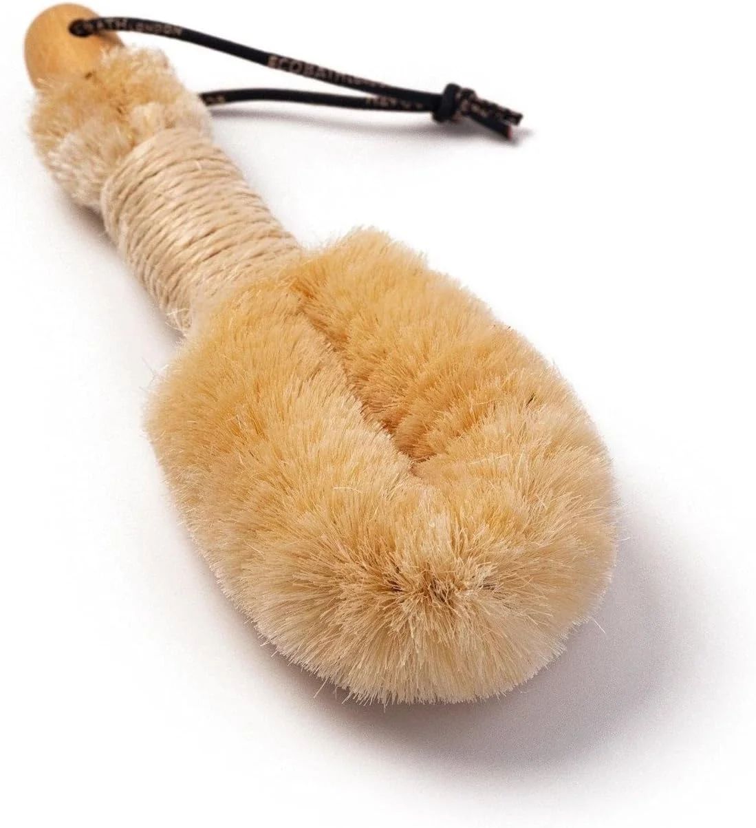 برس حمام اکو بث لندن مدل ژاپنی از جنس سیسال طبیعی - برس اسکرابر پشت بدن و برس بدن برای لایه برداری عمیق و پوست صاف، موهای سفت (بزرگ)