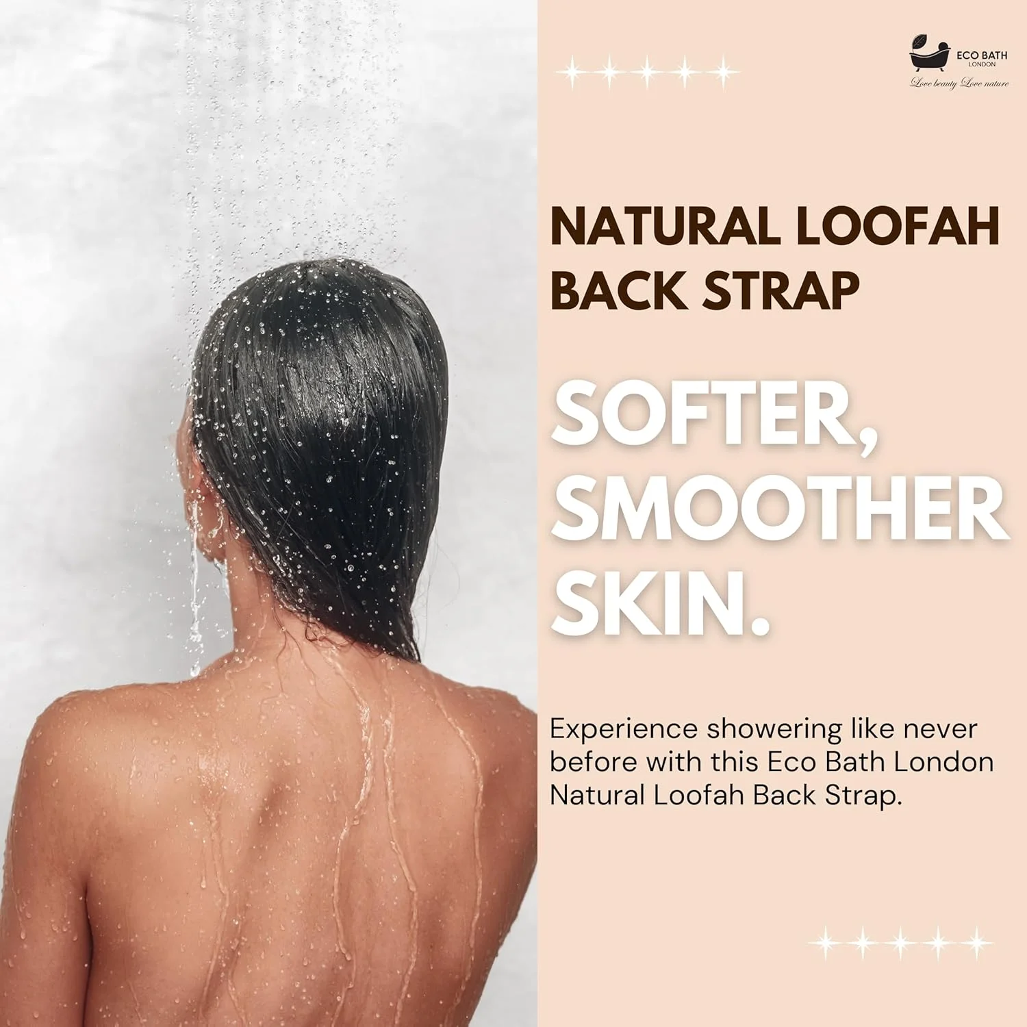 بند لیف لوفا طبیعی اکو بث لندن - لایه بردار عمیق، اسکرابر بدن و لیف پشت