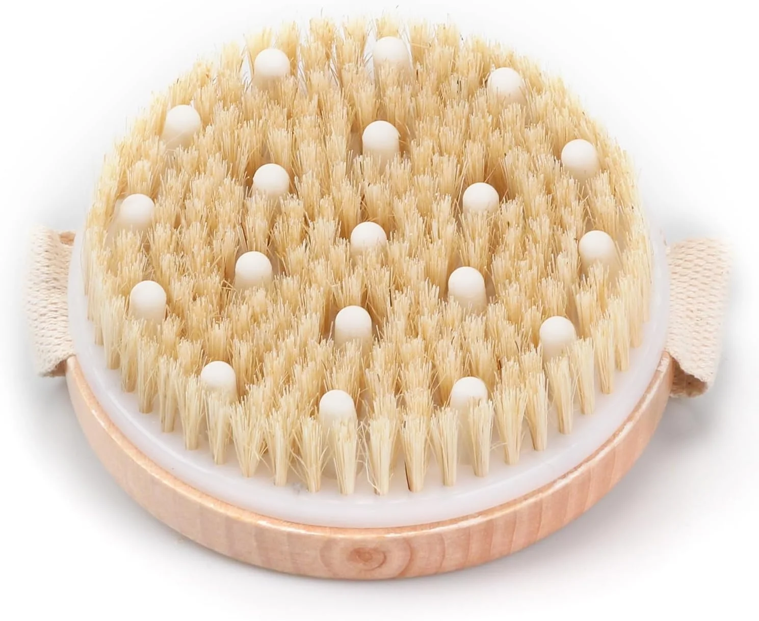 برس بدن برای برس زدن خشک - برس لایه بردار تخلیه لنفاوی برای پوست صاف | موهای طبیعی | استفاده خشک و مرطوب، بهبود گردش خون، کاهش سلولیت | مناسب برای انواع پوست