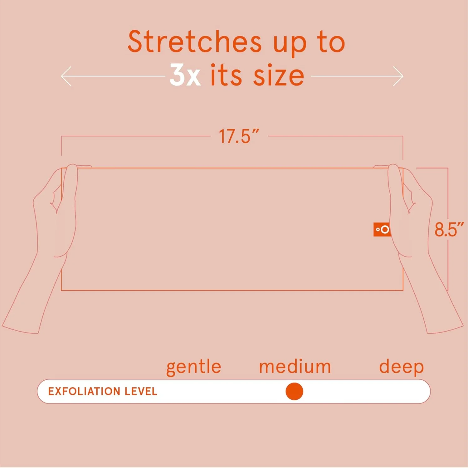 لیف لایه بردار بدن کلین لاجیک، لیف حمام کشسان برای پوست صاف و نرم تر، ابزار مراقبت روزانه پوست قابل استفاده مجدد، رنگ های متنوع، بسته 3 عددی