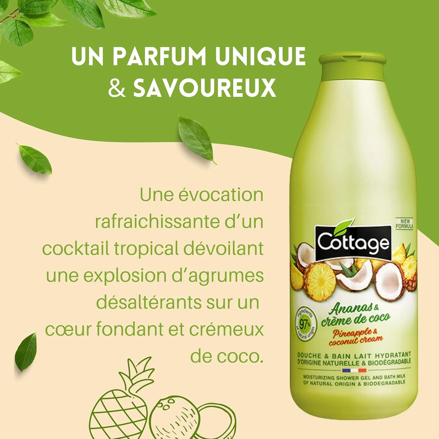 ژل دوش کلبه ای لچه 750 پینا-کوکو 5908