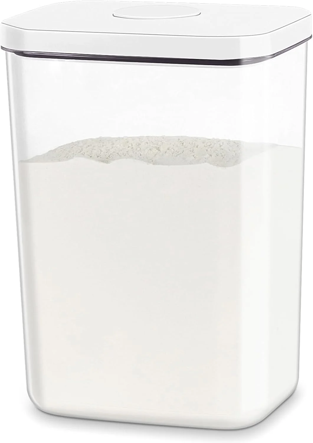 ظرف نگهداری برنج و آرد TBMAXS با درب فشاری - 6 کوارت | ظرف نان پلاستیکی شفاف 5 کیلوگرمی، سطل ذخیره سازی باریک و بلند مناسب برای سازماندهی کابینت آشپزخانه ظرف نگهداری برنج و آرد TBMAXS با درب فشاری - 6 کوارت | ظرف نان پلاستیکی شفاف 5 کیلوگرمی، سطل ذخیره سازی باریک و بلند مناسب برای سازماندهی کابینت آشپزخانه